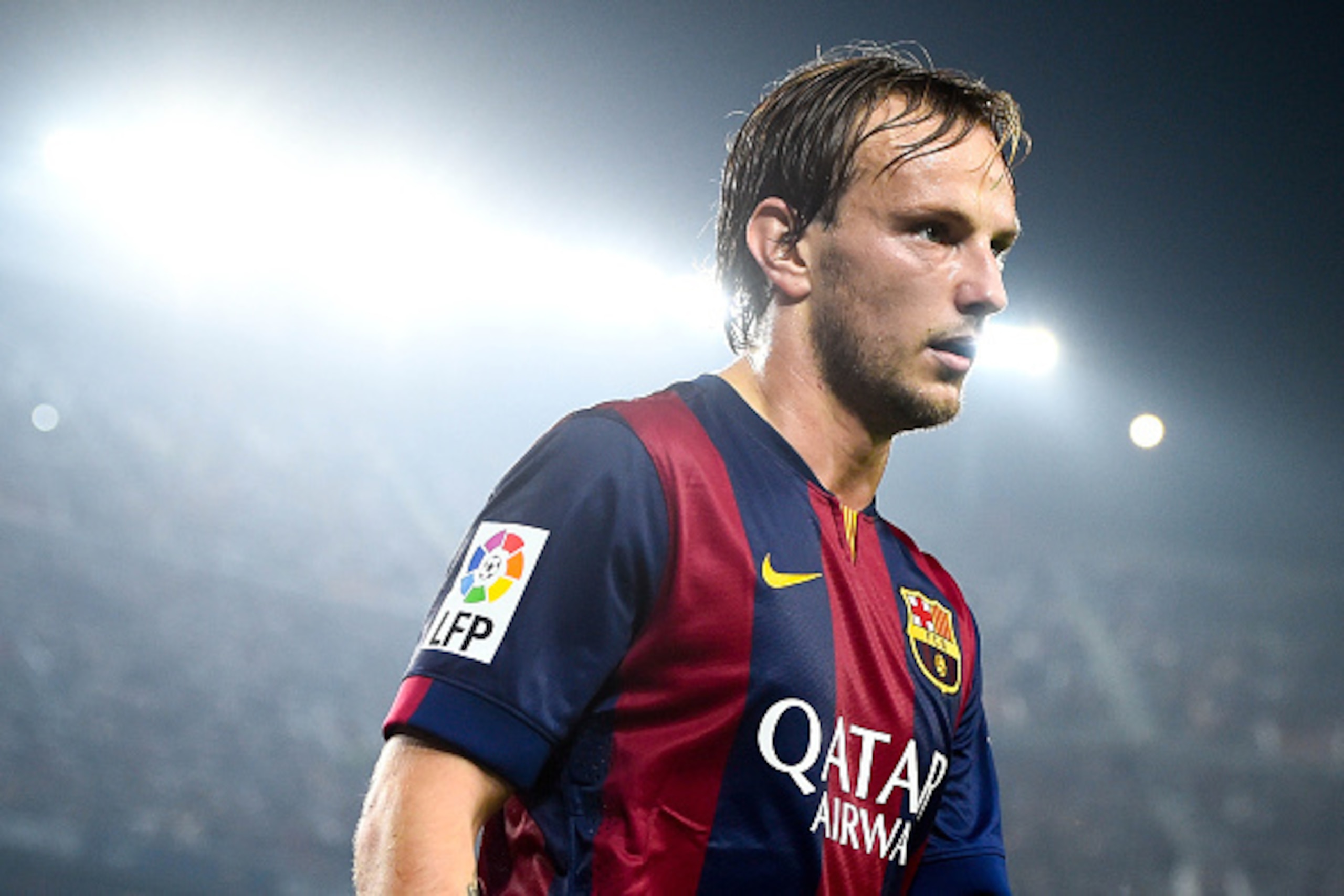 BARCELONA, SPAIN - NOVEMBER 22:  Ivan Rakitic of FC Barcelona looks on  during the La Liga match between FC Barcelona and Sevilla FC at Camp Nou on November 22, 2014 in Barcelona, Spain.  (Photo by David Ramos/Getty Images)