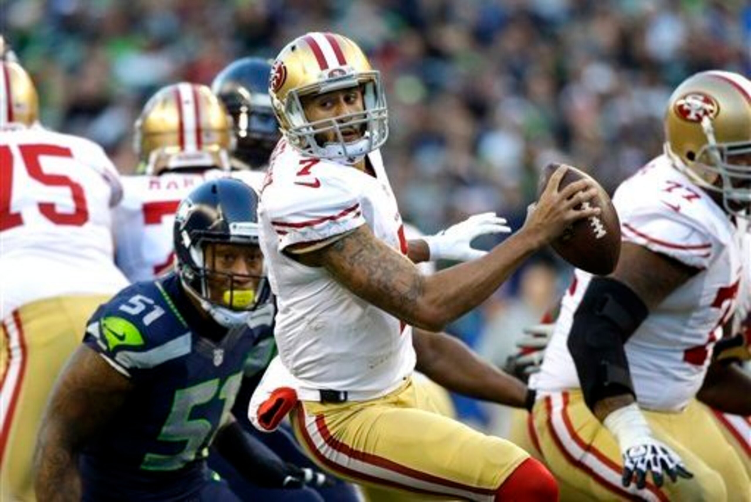 Kaepernick's season-long struggles continued in Week 15.