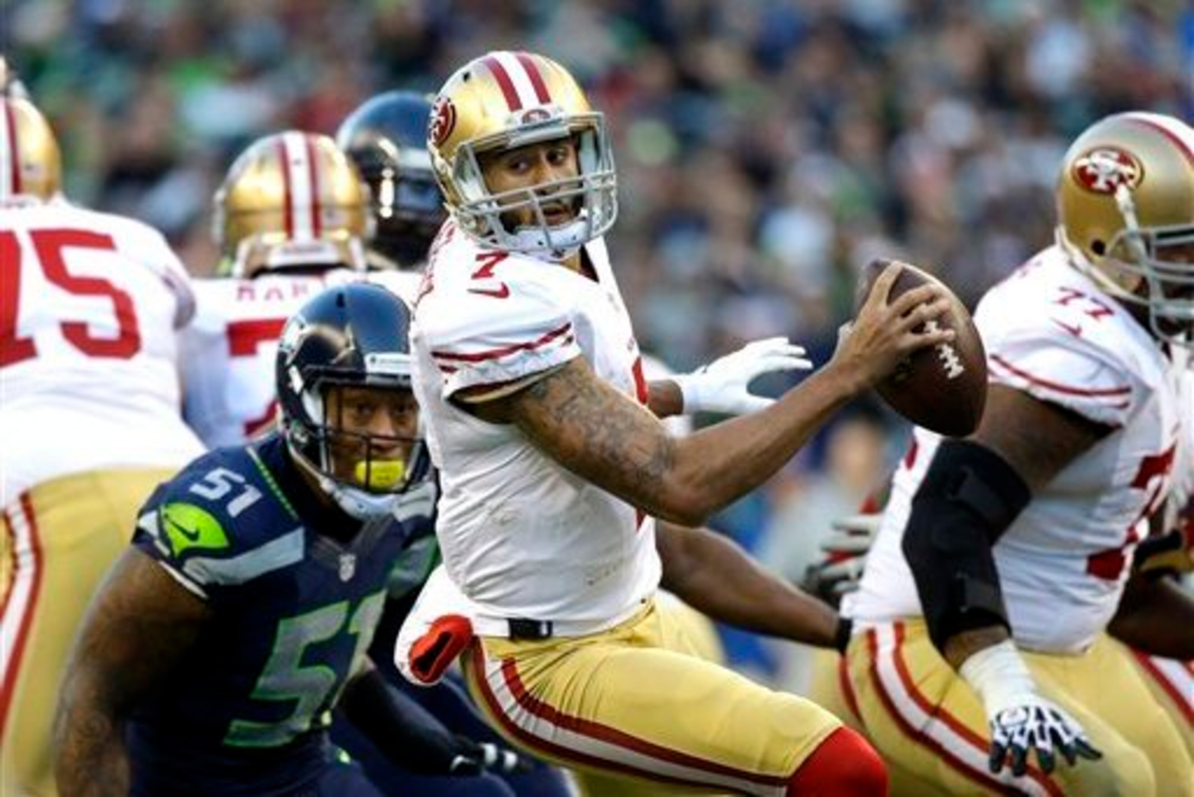Kaepernick's season-long struggles continued in Week 15.