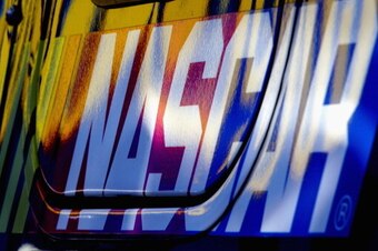 BRISTOL, TN - MARCH 15: View of the NASCAR logo  during practice for the NASCAR Sprint Cup Series Food City 500 at Bristol Motor Speedway on March 15, 2014 in Bristol, Tennessee.  (Photo by Jerry Markland/Getty Images)