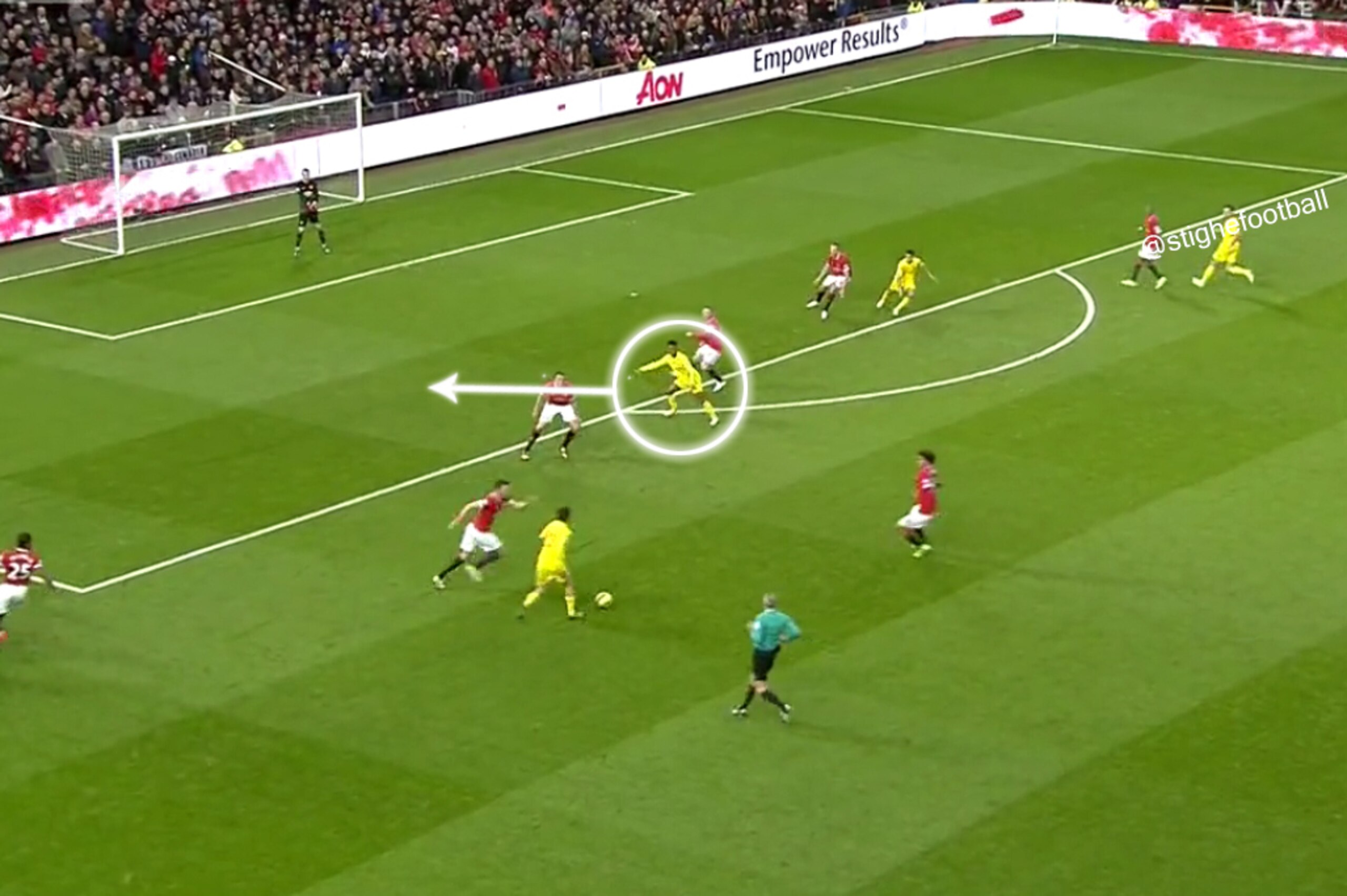 Sterling offers this run; Balotelli and Lambert do not.