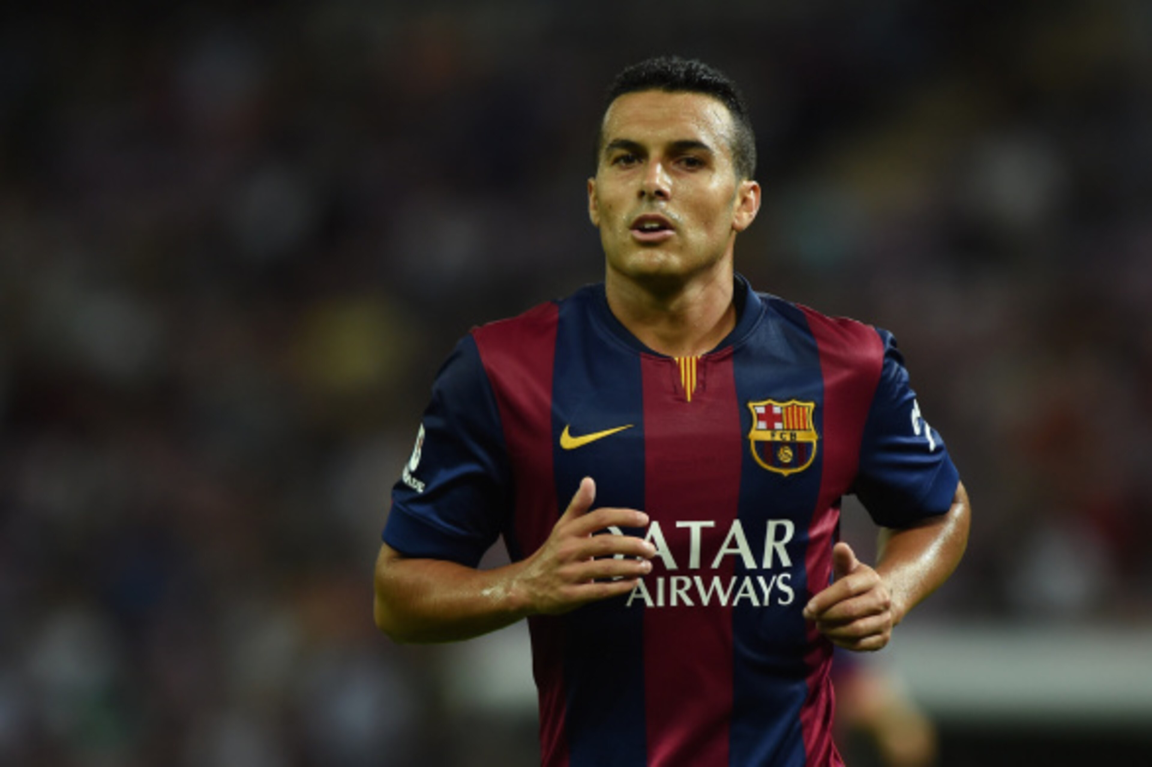 GENEVA, SWITZERLAND - AUGUST 06:  Pedro Rodriguez of FC Barcelona looks on during the pre-season friendly match between FC Barcelona and SSC Napoli on August 6, 2014 in Geneva, Switzerland.  (Photo by Valerio Pennicino/Getty Images)