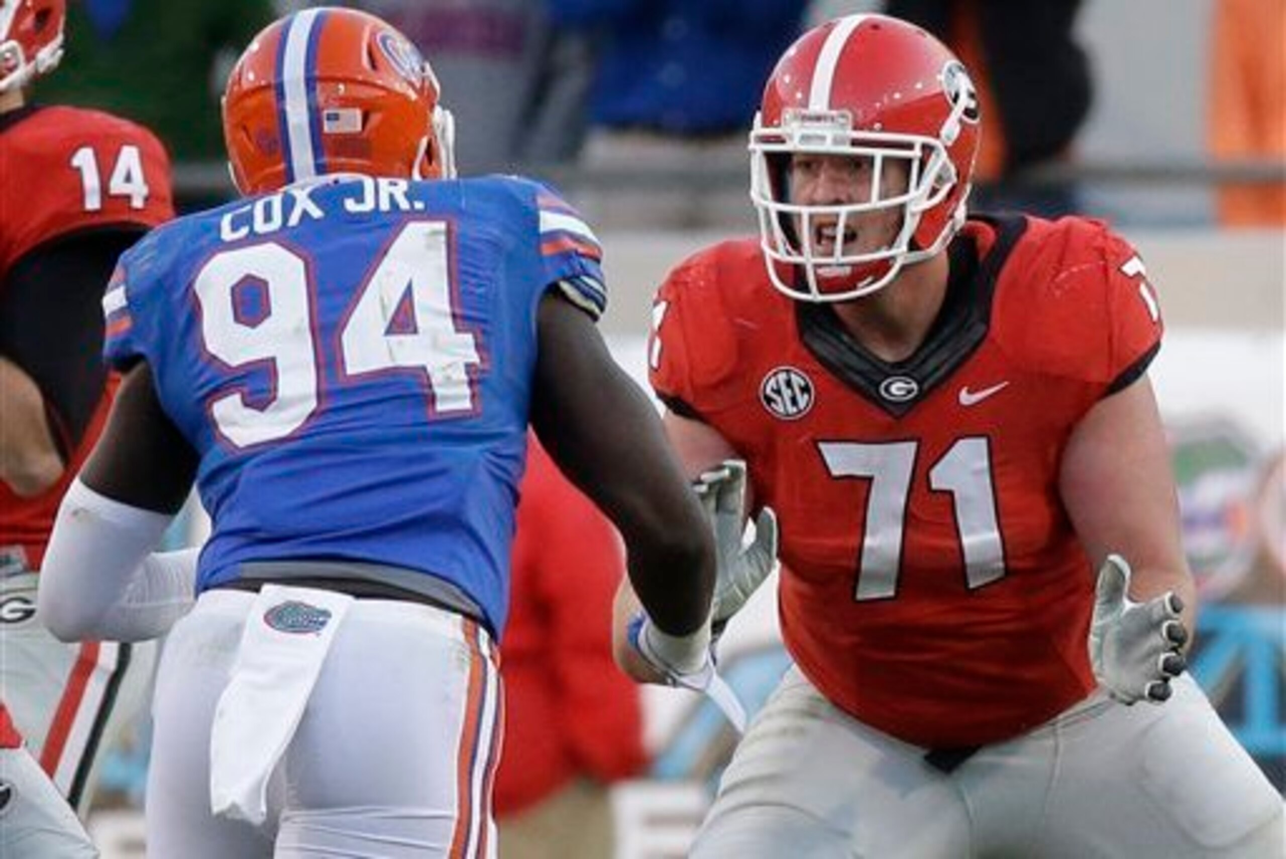 John Theus is a seasoned offensive lineman.