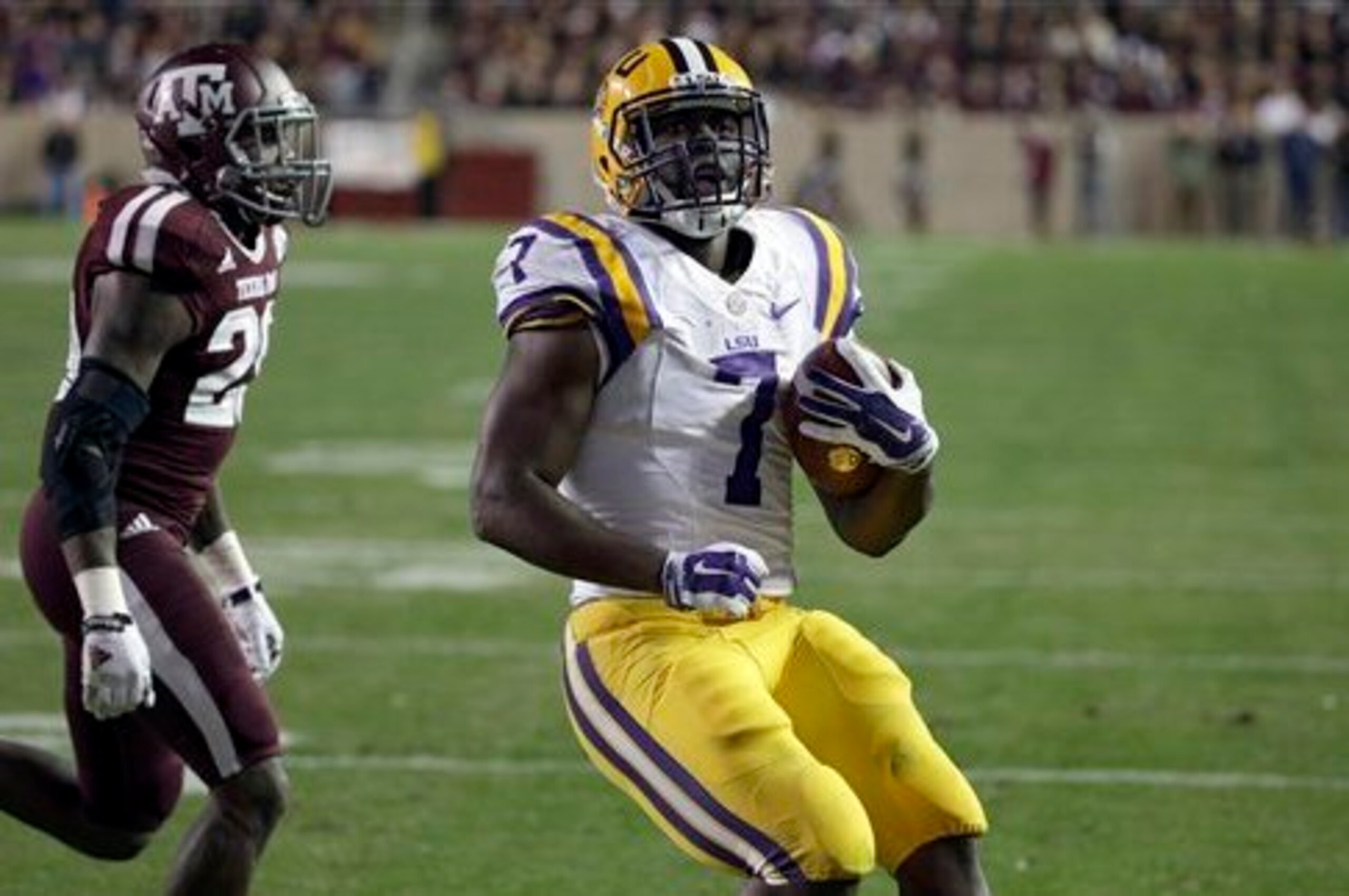 LSU running back Leonard Fournette