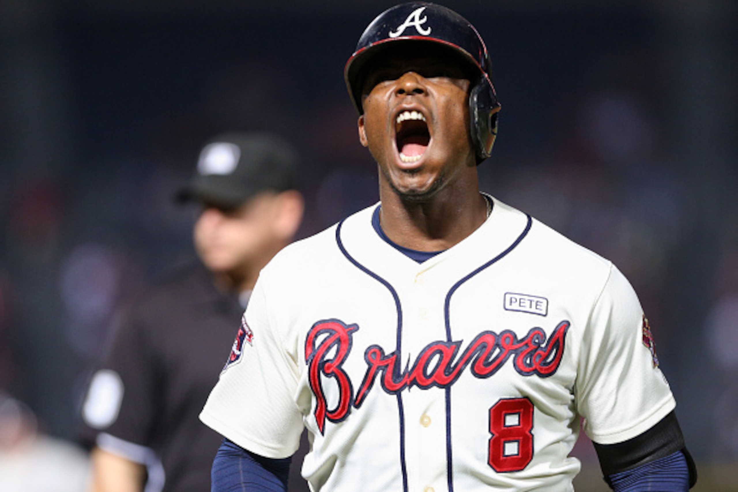 ATLANTA, GA - SEPTEMBER 20: Justin Upton #3 of the Atlanta Braves screams after grounded out during the 8th inning against the New York Mets at Turner Field on September 20, 2014 in Atlanta, Georgia. (Photo by Kevin Liles/Getty Images) ATLANTA, GA - SEPTEMBER 20: Justin Upton #3 of the Atlanta Braves screams after grounded out during the 8th inning against the New York Mets at Turner Field on September 20, 2014 in Atlanta, Georgia. (Photo by Kevin Liles/Getty Images)