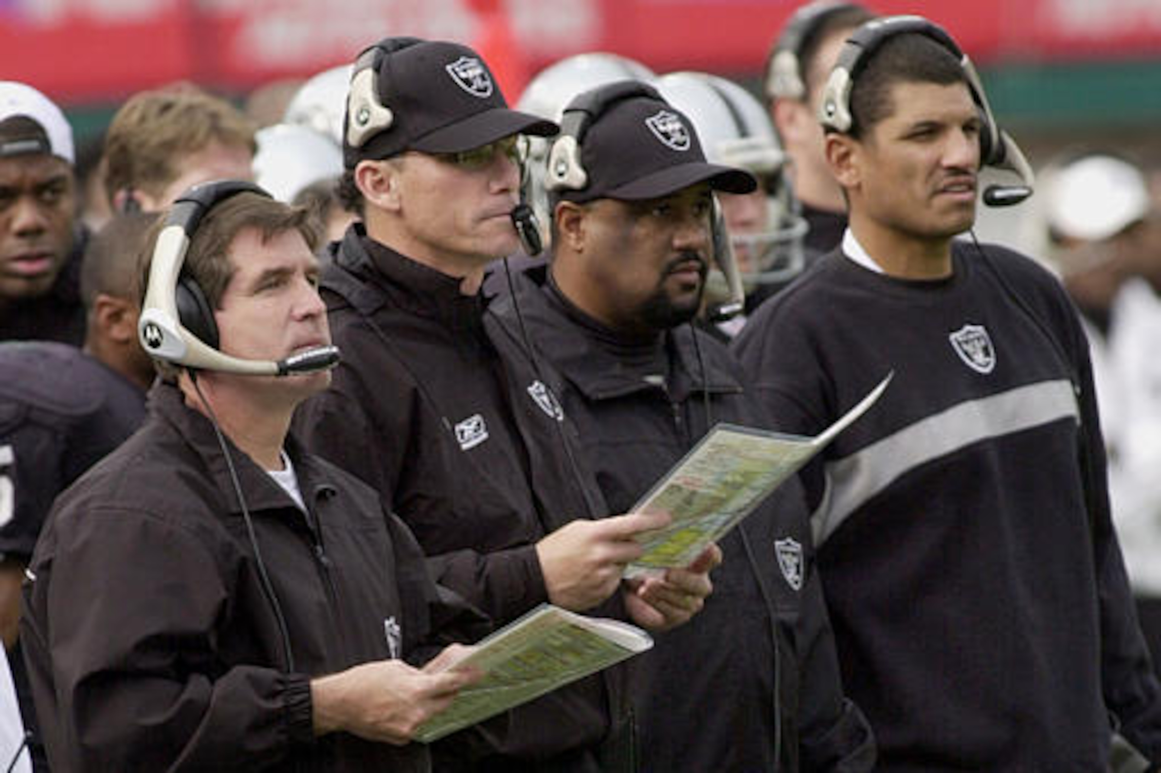 Trestman with the Raiders Trestman with the Raiders