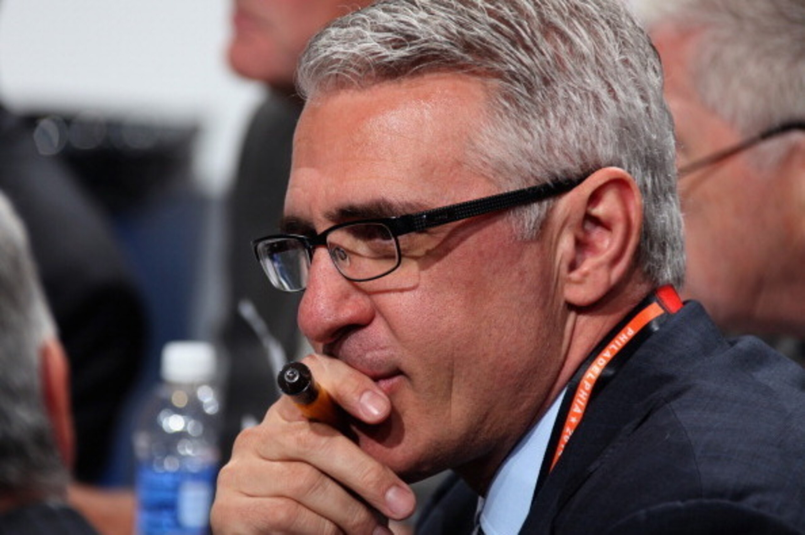 PHILADELPHIA, PA - JUNE 28:  General Manager Ron Francis of the Carolina Hurricanes attends the 2014 NHL Entry Draft at Wells Fargo Center on June 28, 2014 in Philadelphia, Pennsylvania.  (Photo by Dave Sandford/NHLI via Getty Images)
