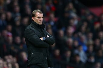 MANCHESTER, ENGLAND - DECEMBER 14:  Liverpool Manager Brendan Rodgers looks on during the Barclays Premier League match between Manchester United and Liverpool at Old Trafford on December 14, 2014 in Manchester, England.  (Photo by Alex Livesey/Getty Imag