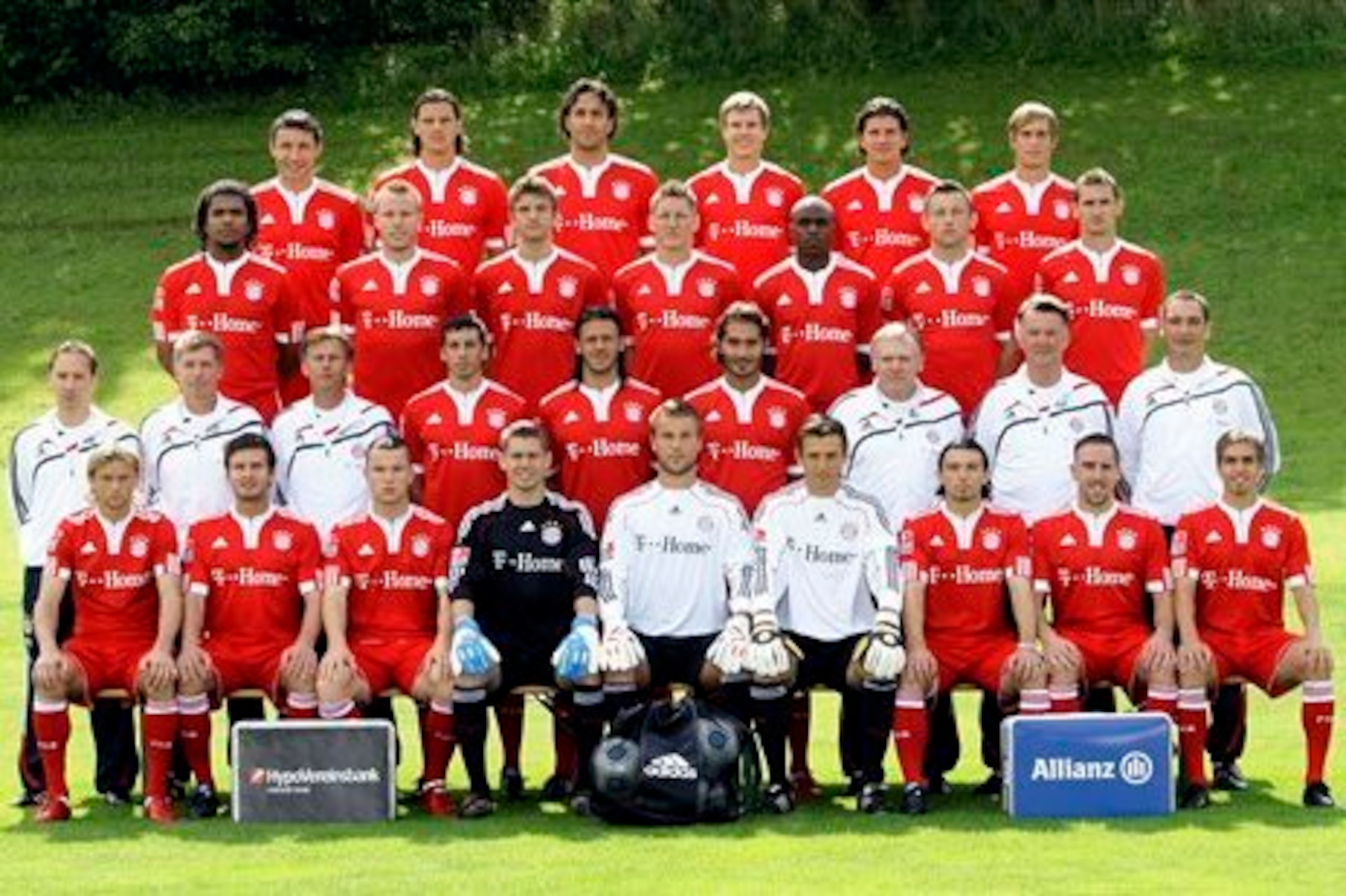 Bayern's squad in 2009-10 was much more ordinary than it is now.