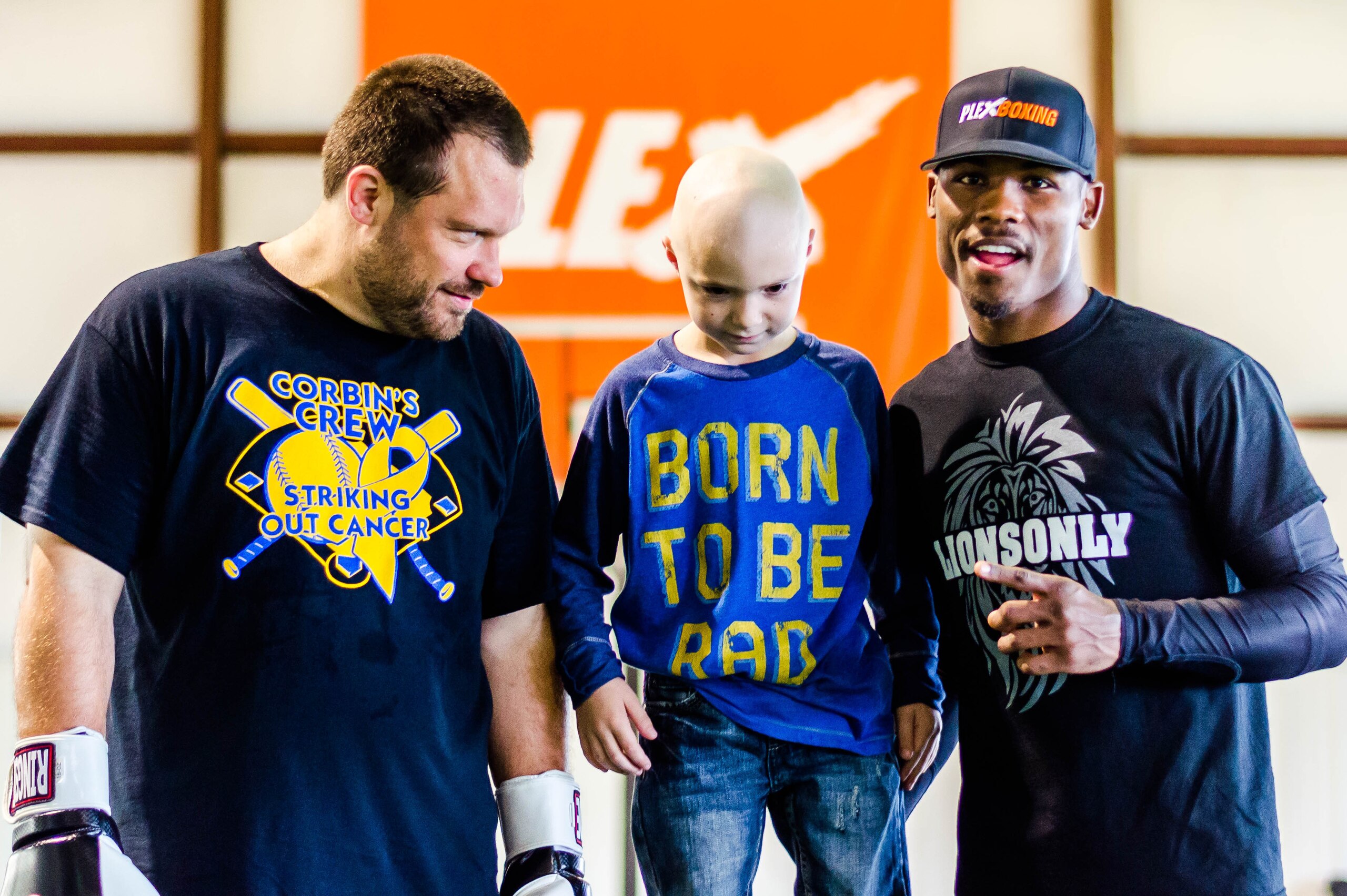 The money raised went to help Corbin (center) fight cancer.