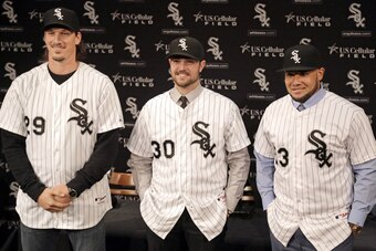 Pictured: the White Sox's offseason haul. Well, part of it, anyway.