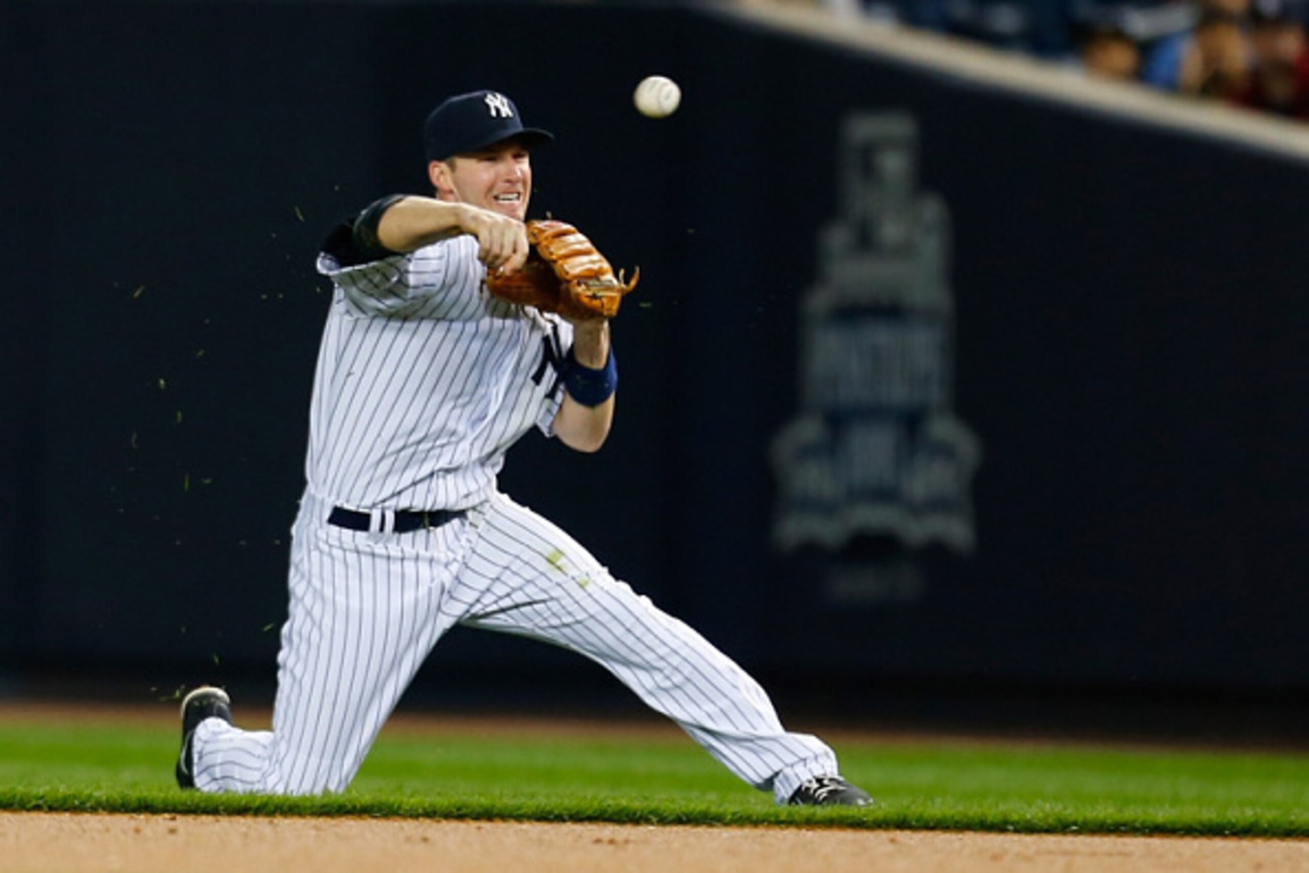 NEW YORK, NY - SEPTEMBER 22: Stephen Drew #33 of the New York Yankees throws to first base for an out after making a diving stop of the ball against the Baltimore Orioles at Yankee Stadium on September 22, 2014 in the Bronx borough of New York City. (Ph NEW YORK, NY - SEPTEMBER 22: Stephen Drew #33 of the New York Yankees throws to first base for an out after making a diving stop of the ball against the Baltimore Orioles at Yankee Stadium on September 22, 2014 in the Bronx borough of New York City. (Ph