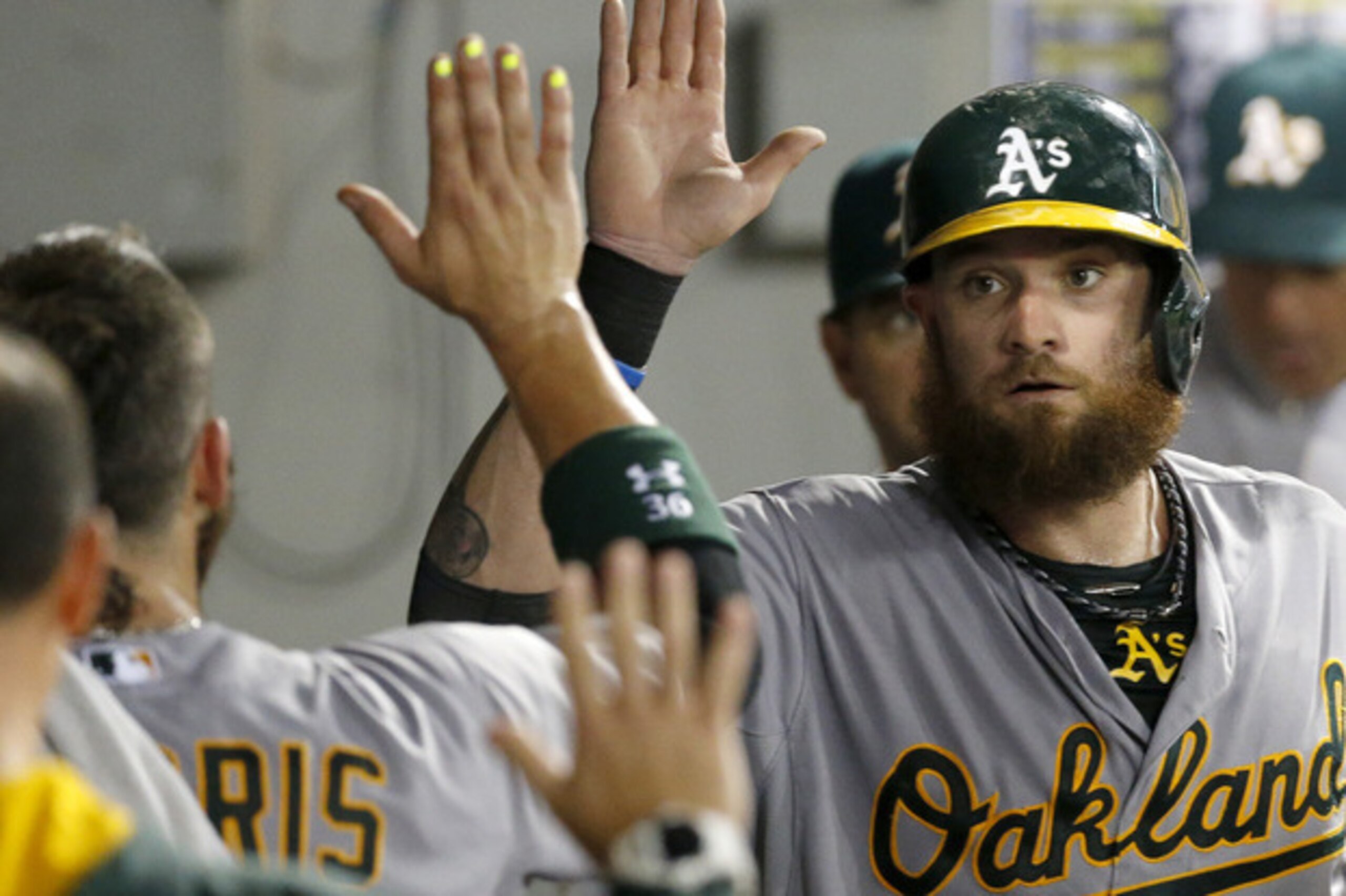 Jonny Gomes also has the distinction of being a good-luck charm.