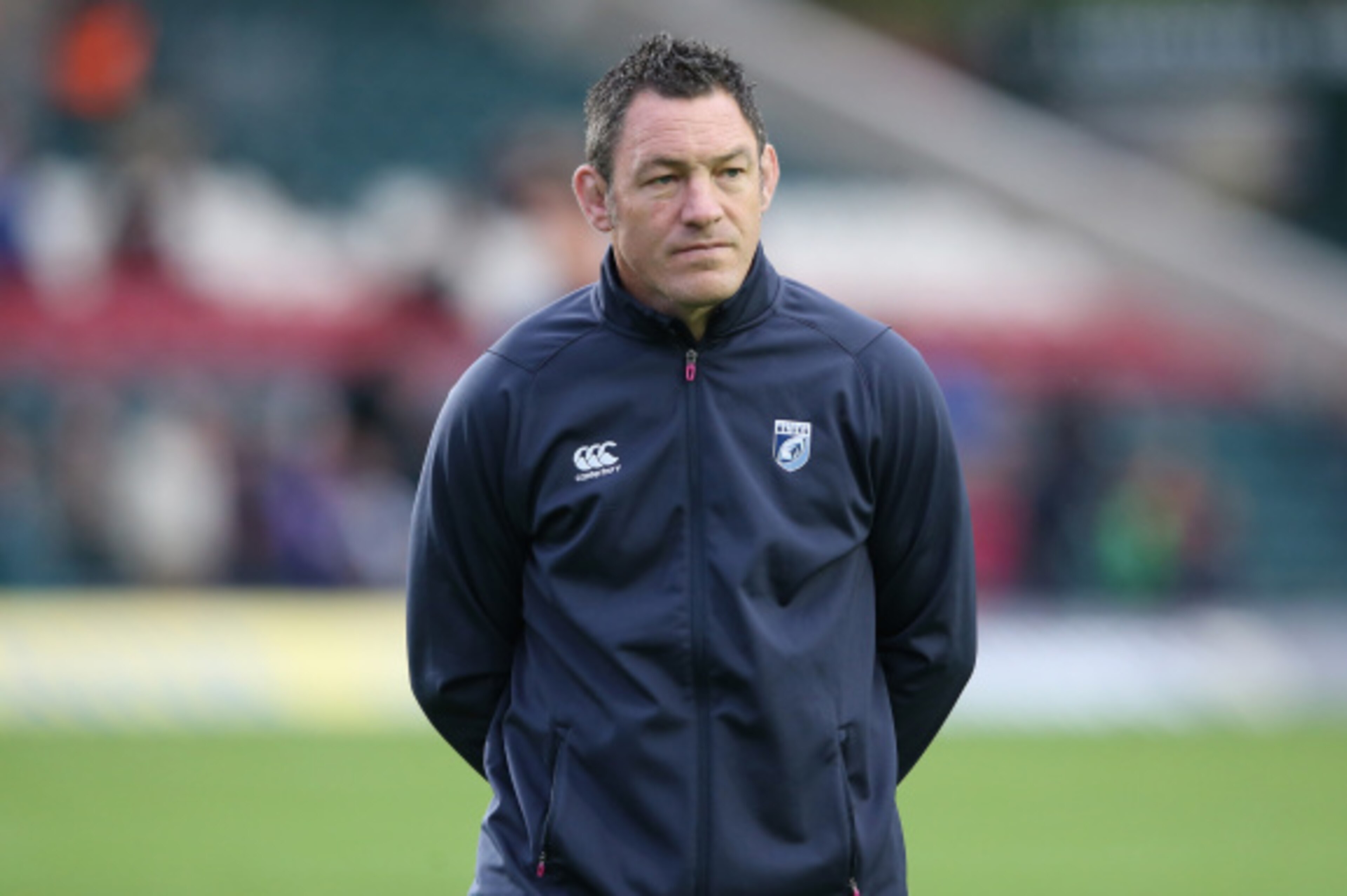 LEICESTER, ENGLAND - AUGUST 29: Mark Hammett, the Cardiff Blues director of rugby looks on during the pre season friendly match between Leicester Tigers and Cardiff Blues at Welford Road on August 29, 2014 in Leicester, England. (Photo by David Rogers/G LEICESTER, ENGLAND - AUGUST 29: Mark Hammett, the Cardiff Blues director of rugby looks on during the pre season friendly match between Leicester Tigers and Cardiff Blues at Welford Road on August 29, 2014 in Leicester, England. (Photo by David Rogers/G