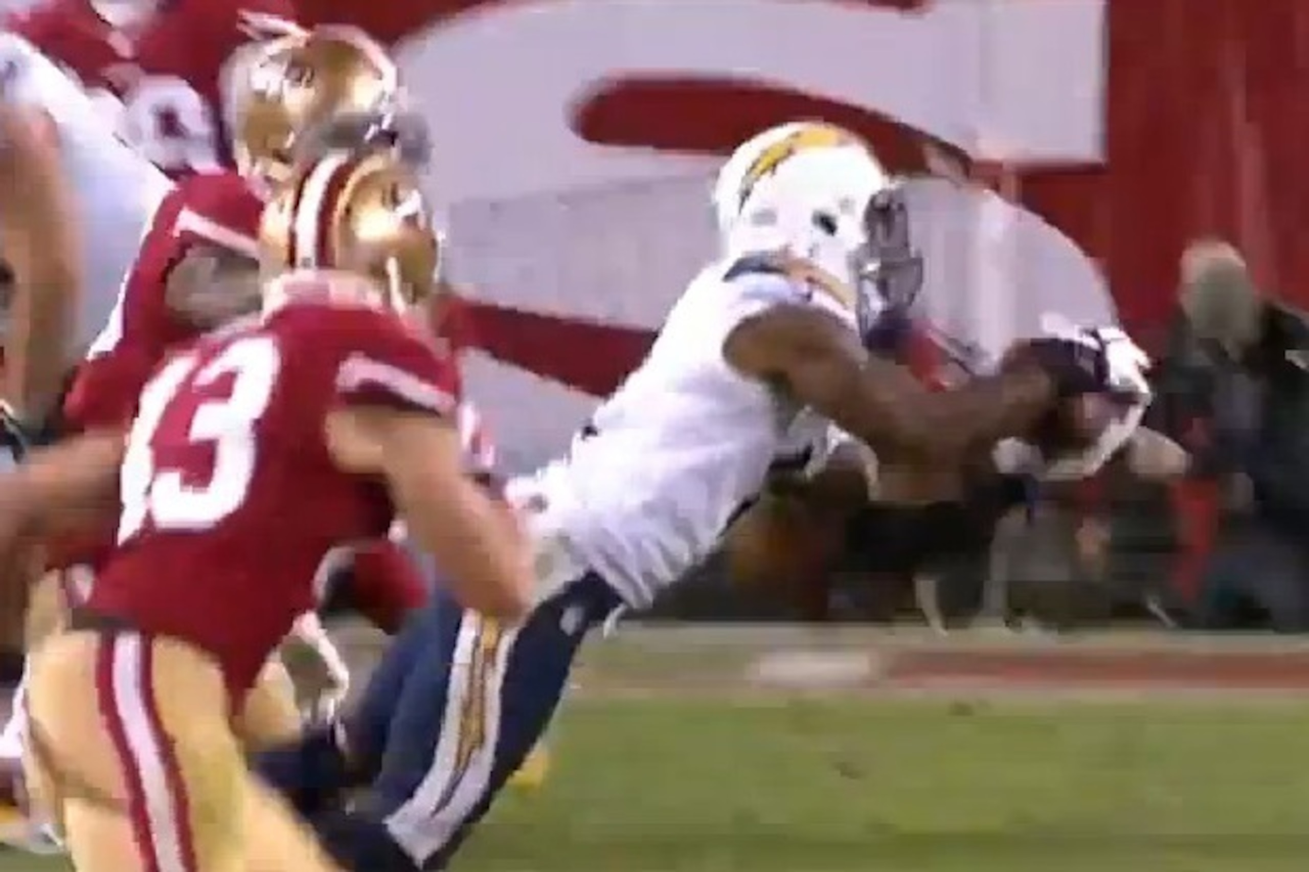 Here's a different angle showing Royal's impressive catch on the play.