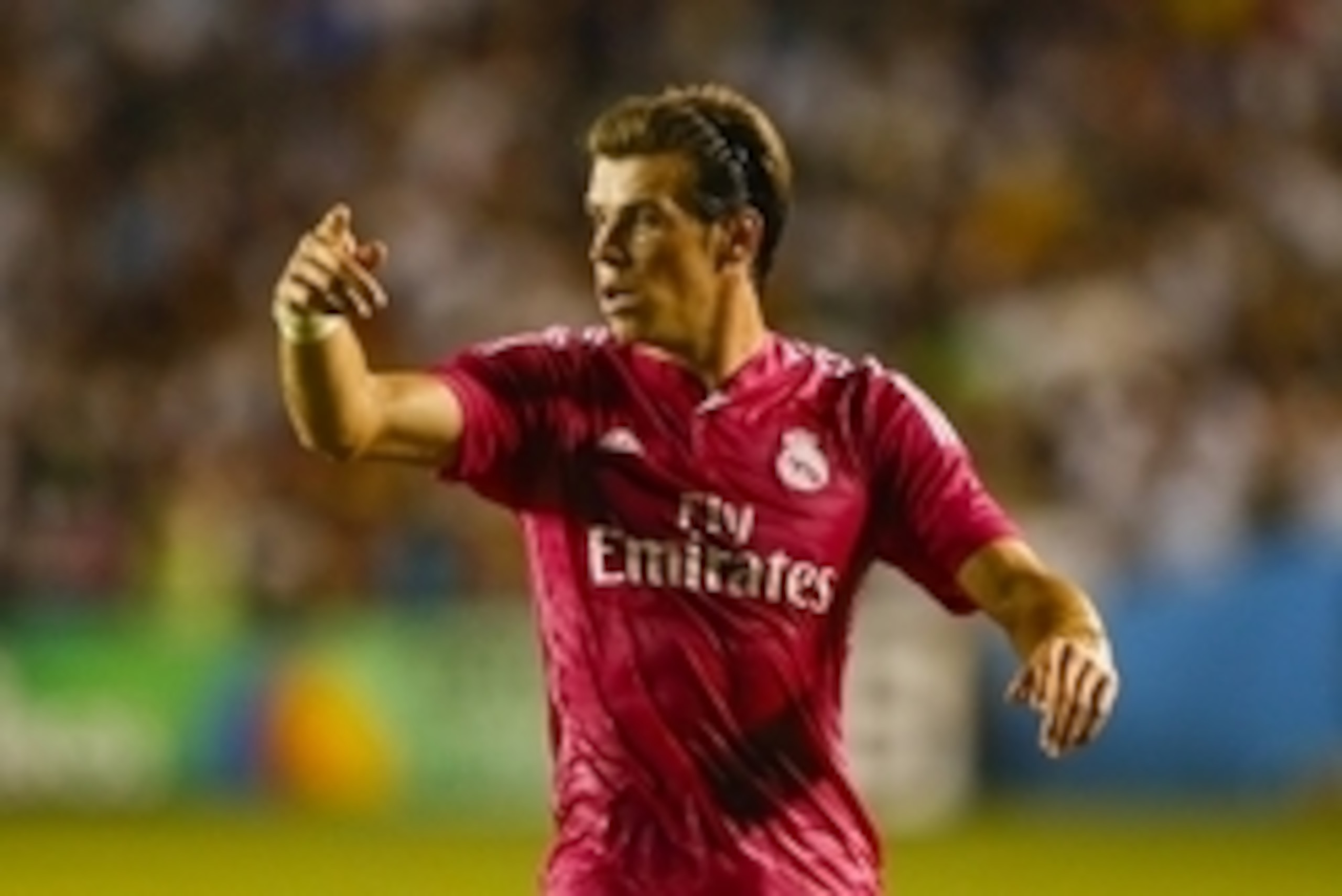 Jul 29, 2014; Dallas, TX, USA; Real Madrid forward Gareth Bale (11) reacts during the game against AS Roma at Cotton Bowl Stadium. Mandatory Credit: Kevin Jairaj-USA TODAY Sports