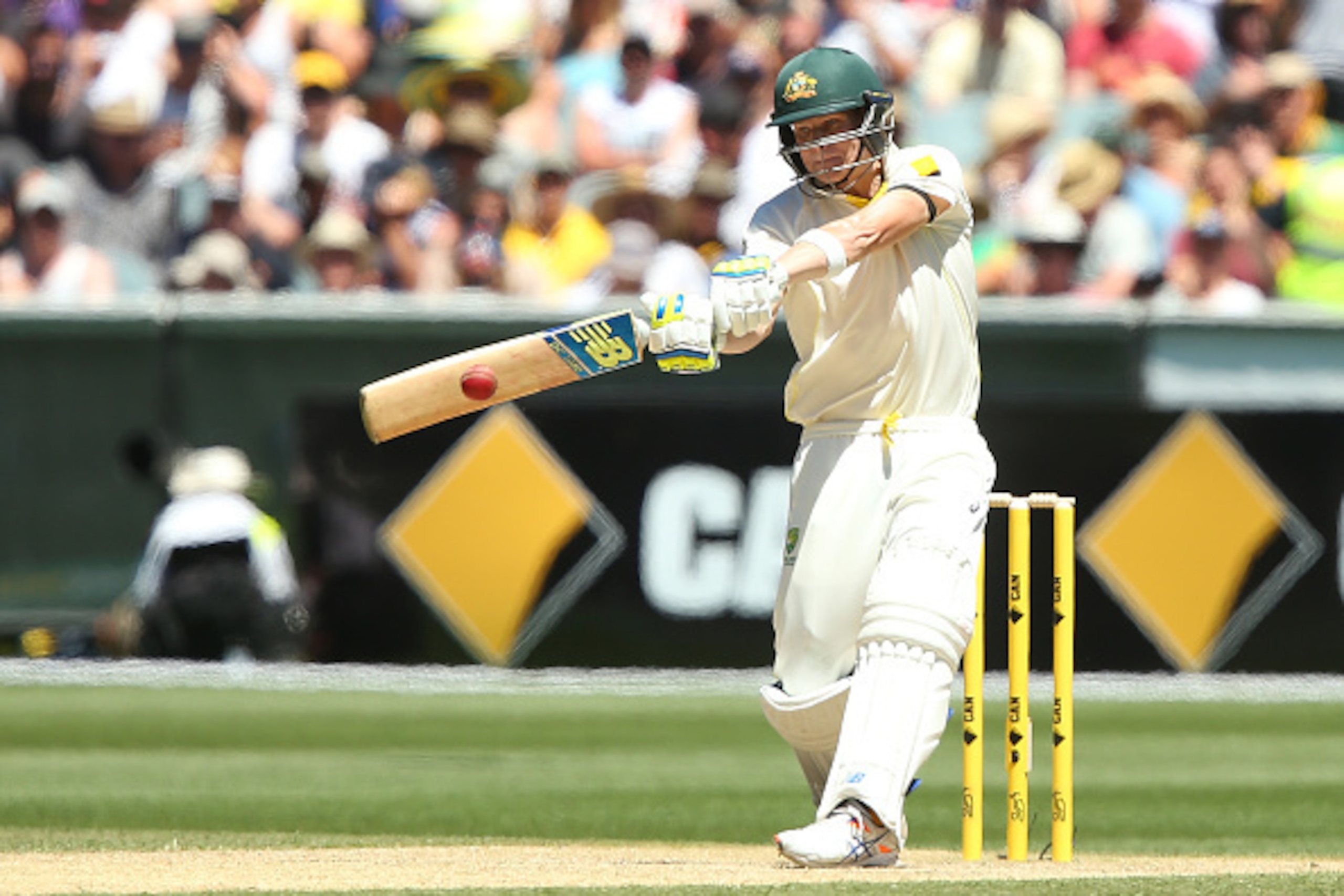 MELBOURNE, AUSTRALIA - DECEMBER 27: Steve Smith of Australia bats during day two of the Third Test match between Australia and India at Melbourne Cricket Ground on December 27, 2014 in Melbourne, Australia. (Photo by Chris Hyde/Getty Images) MELBOURNE, AUSTRALIA - DECEMBER 27: Steve Smith of Australia bats during day two of the Third Test match between Australia and India at Melbourne Cricket Ground on December 27, 2014 in Melbourne, Australia. (Photo by Chris Hyde/Getty Images)