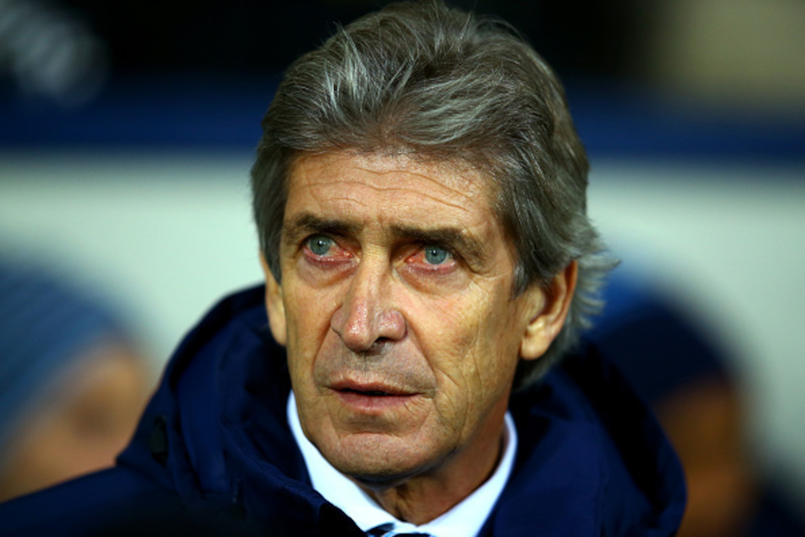 WEST BROMWICH, ENGLAND - DECEMBER 26:  Manuel Pellegrini, manager of Manchester City looks on before the Barclays Premier League match between West Bromwich Albion and Manchester City at The Hawthorns on December 26, 2014 in West Bromwich, England.  (Phot