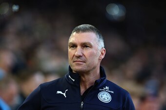 LONDON, ENGLAND - DECEMBER 20:  Nigel Pearson, Leicester City Manager, looks on before the Barclays Premier League match between West Ham United and Leicester City at Boleyn Ground on December 20, 2014 in London, England.  (Photo by Matthew Lewis/Getty Im