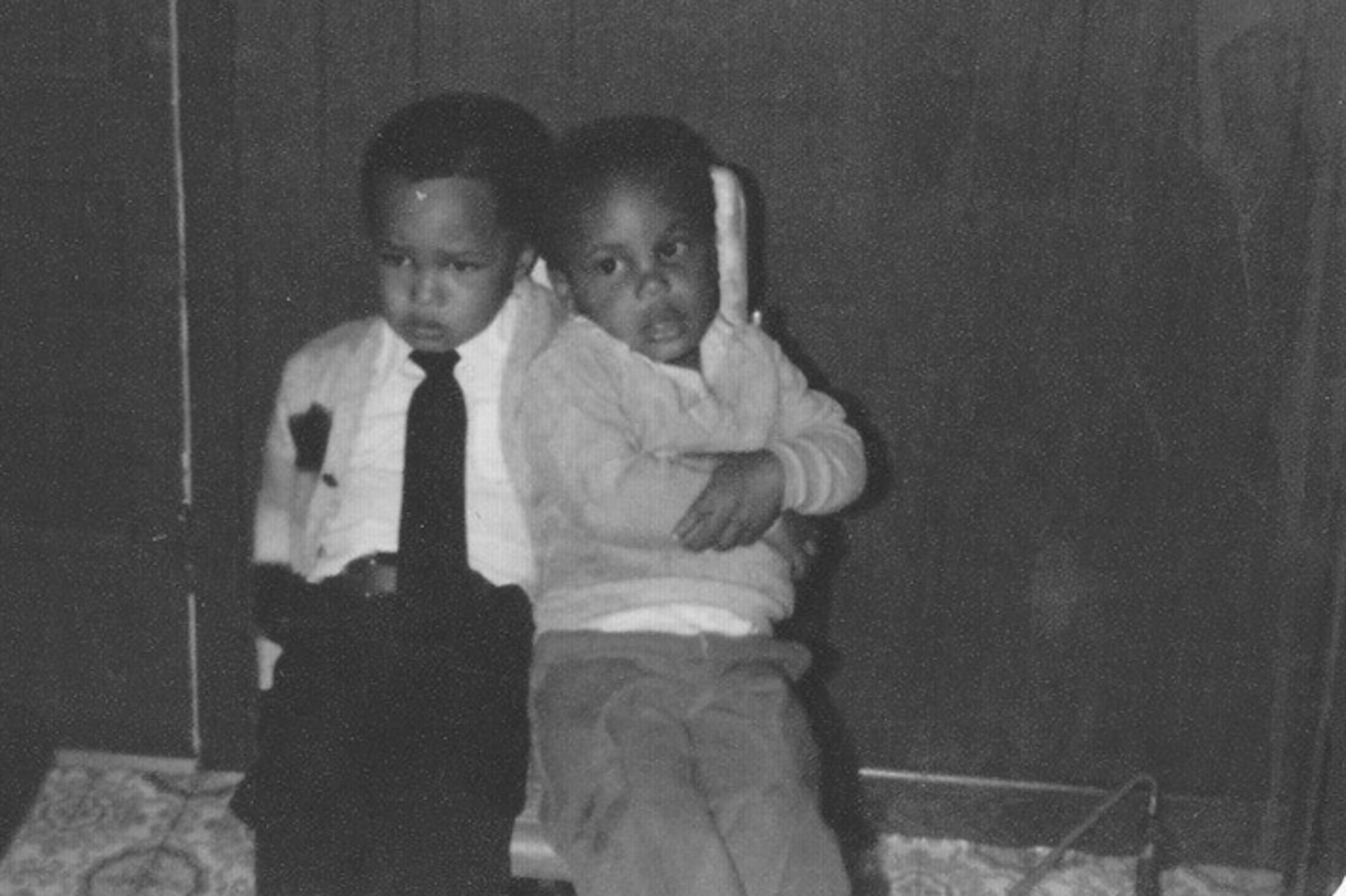 Daniel and cousin P.J. Daniel and cousin P.J.