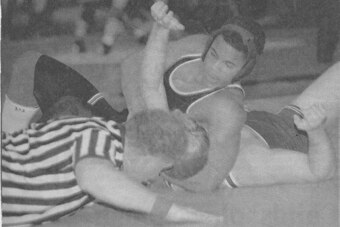 Cormier wrestling in high school