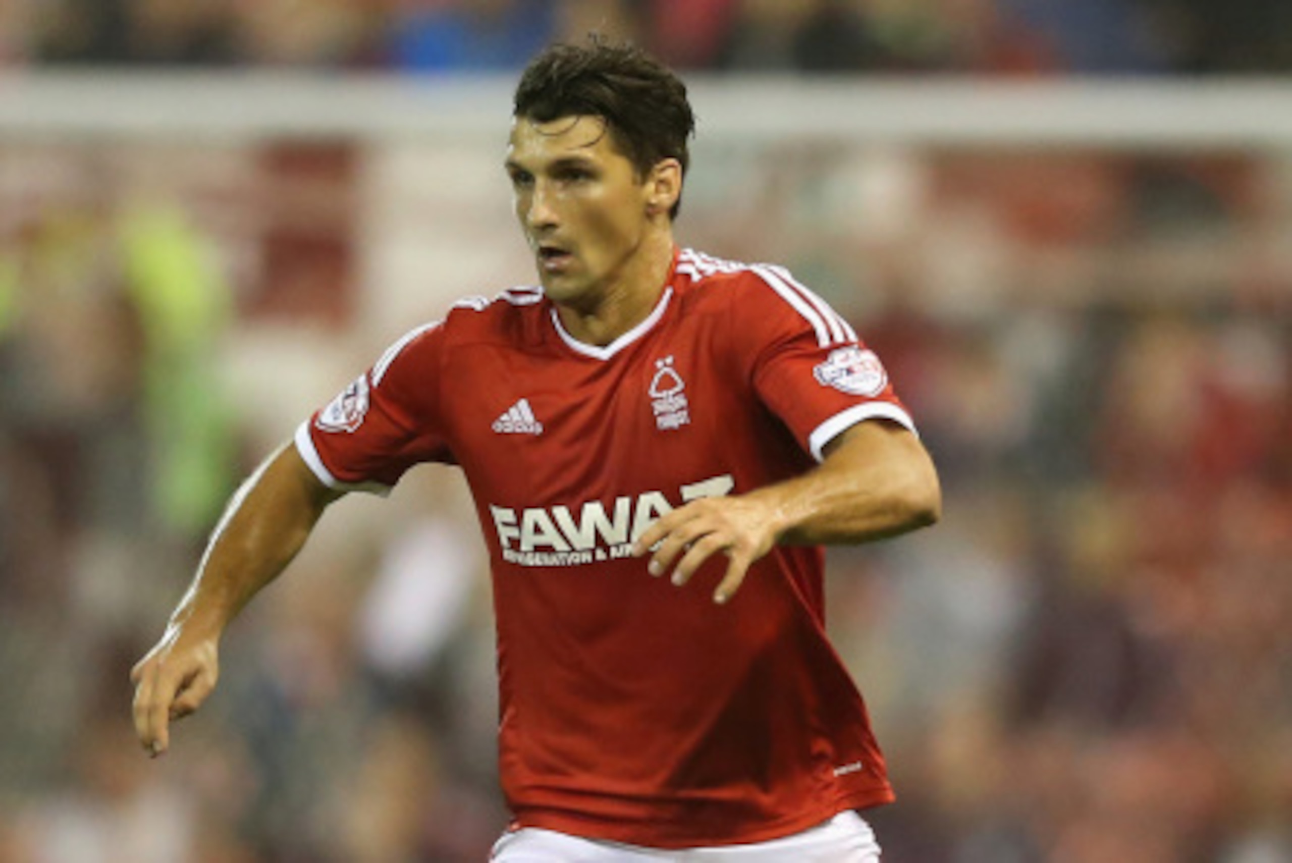 NOTTINGHAM, ENGLAND - SEPTEMBER 17:  Eric Lichaj of Nottingham Forest runs with the ball during the Sky Bet Championship match between Nottingham Forest and Fulham at the City Ground on September 17, 2014 in Nottingham, England.  (Photo by David Rogers/Ge