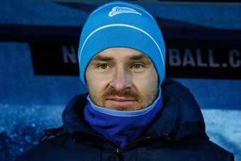 ST. PETERSBURG, RUSSIA - DECEMBER 06: FC Zenit St. Petersburg head coach Andre Villas-Boas smiles during the Russian Football League Championship match between FC Zenit St. Petersburg and FC Krasnodar at the Petrovsky stadium on December 6, 2014 in St. Pe