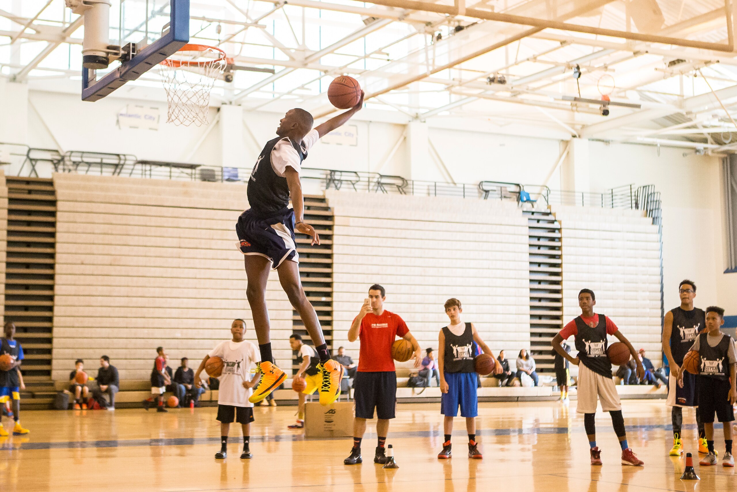 Eighth-grader Scottie Lewis jamming