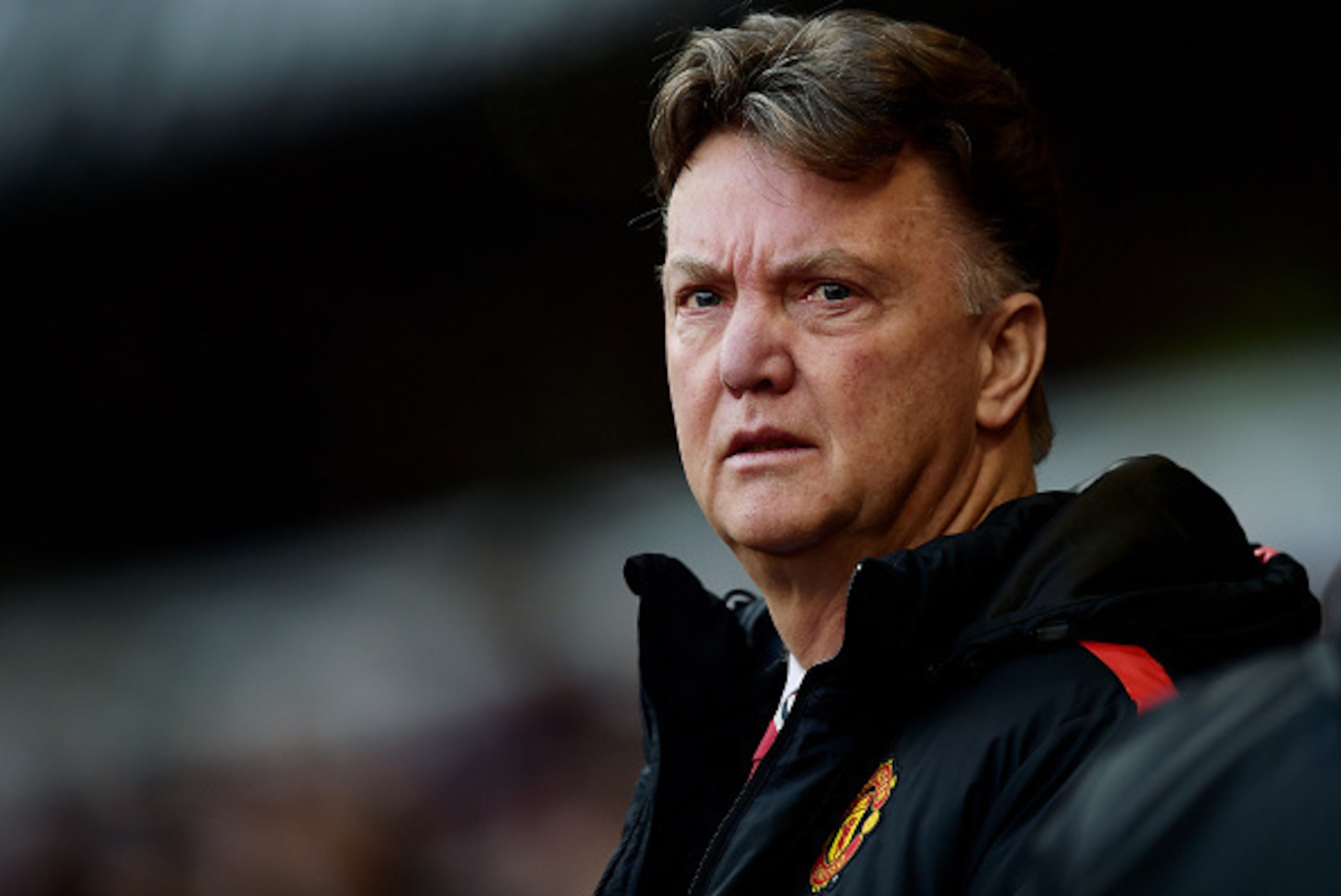LONDON, ENGLAND - DECEMBER 28:  Manager Louis van Gaal of Manchester United looks on during the Barclays Premier League match between Tottenham Hotspur and Manchester United at White Hart Lane on December 28, 2014 in London, England.  (Photo by Jamie McDo