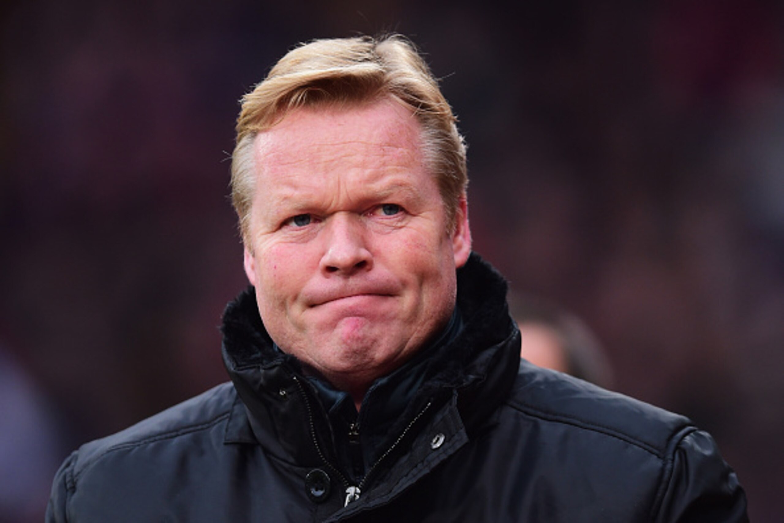LONDON, ENGLAND - DECEMBER 26:  Ronald Koeman manager of Southampton looks on prior to the Barclays Premier League match between Crystal Palace and Southampton at Selhurst Park on December 26, 2014 in London, England.  (Photo by Jamie McDonald/Getty Image