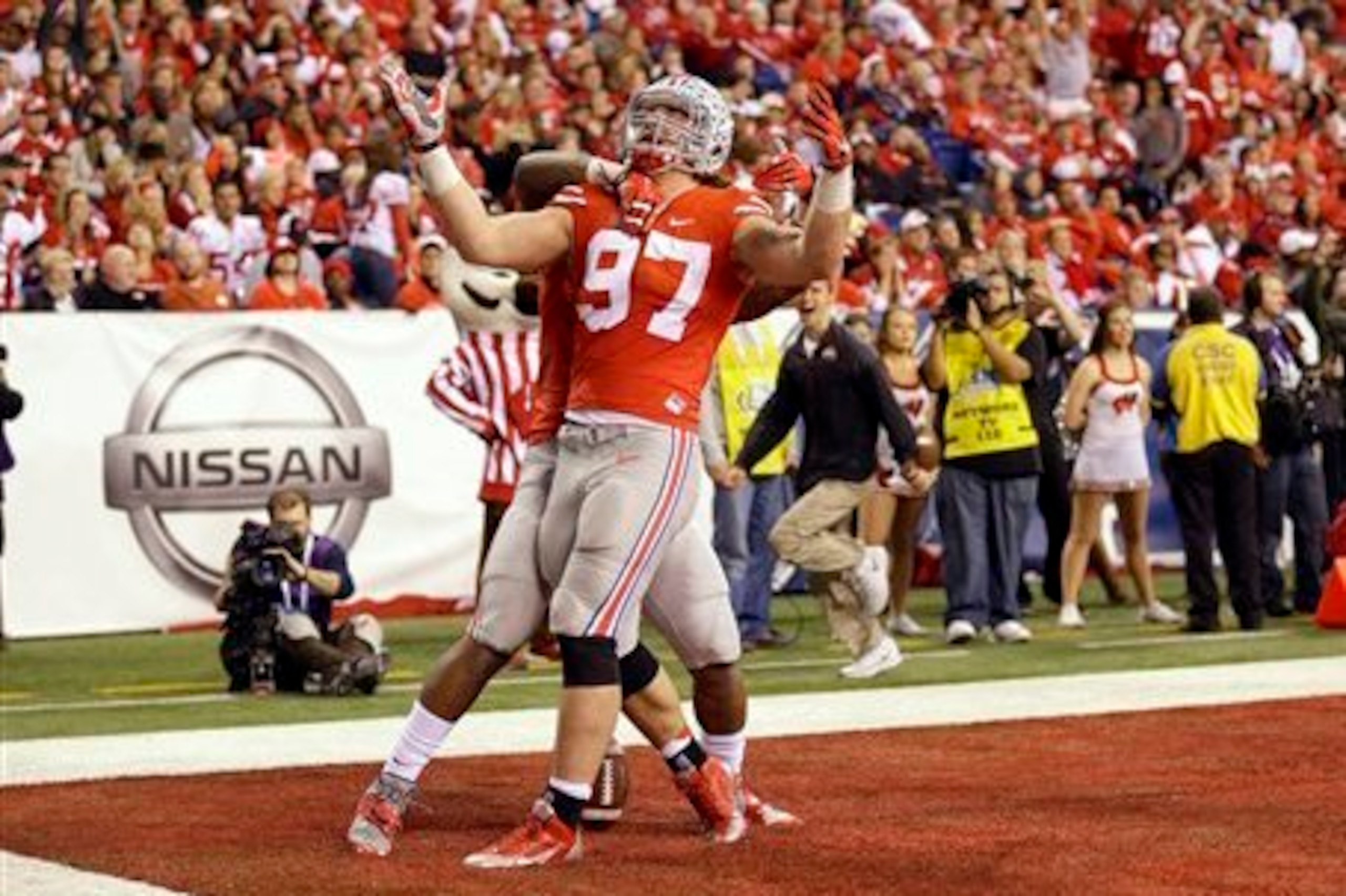 Joey Bosa has made a habit of making timely plays for the Buckeyes this season.