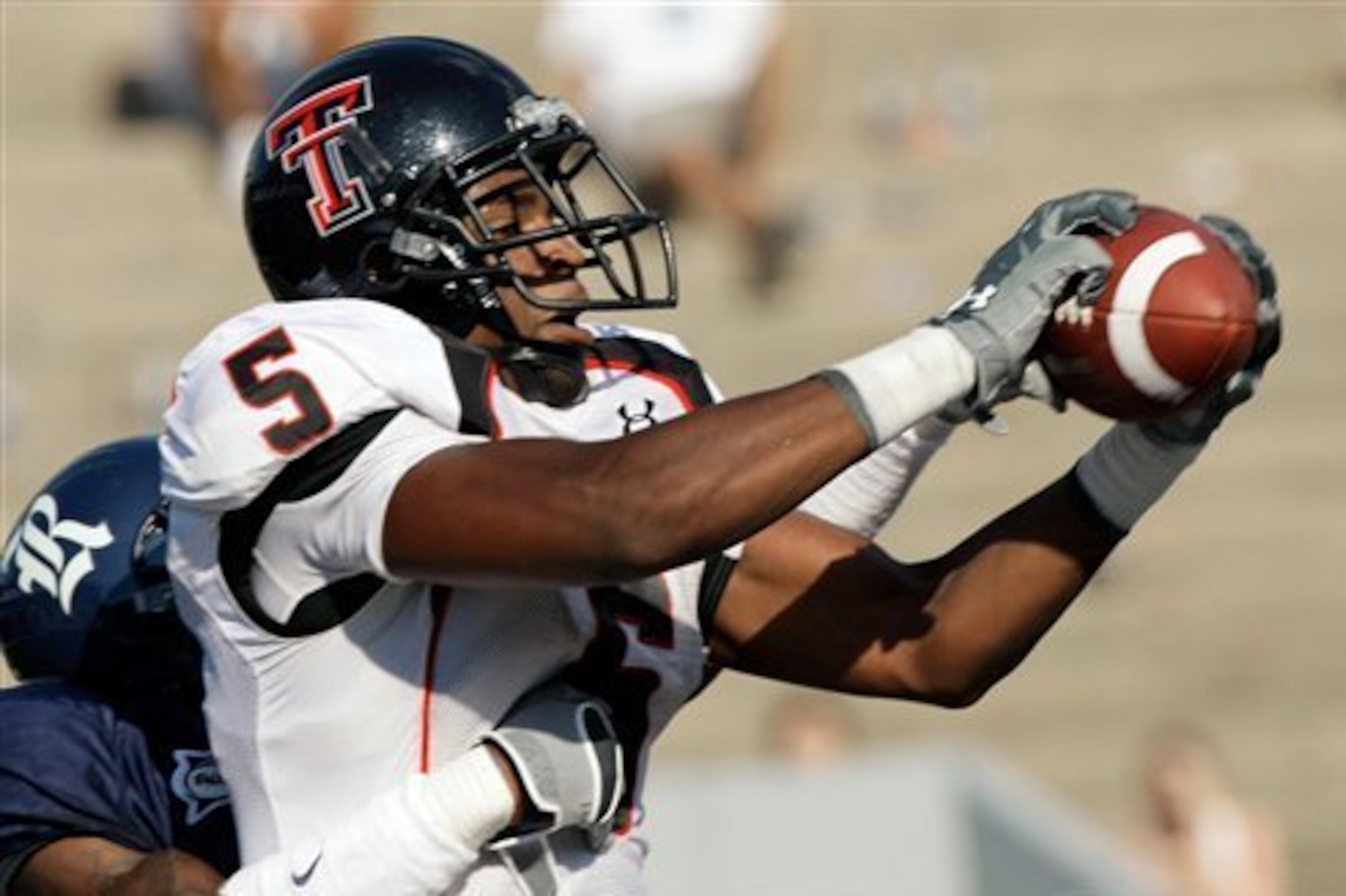 Michael Crabtree was Lincoln Riley's most prominent pupil at Texas Tech.
