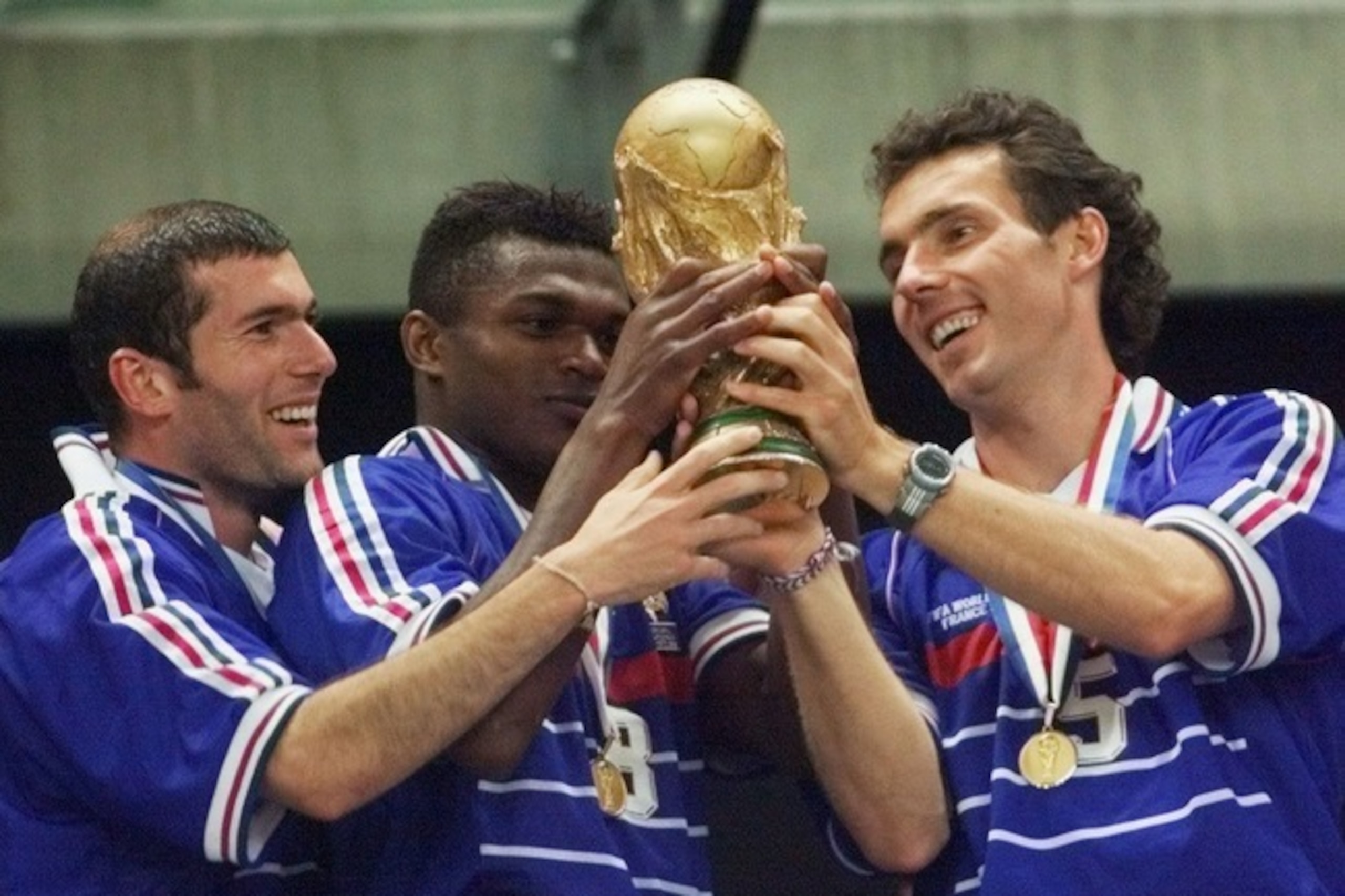 Most of France's 1998 World Cup squad was based in France, Italy, Spain and Germany.