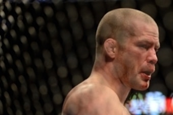 Mar 16, 2013; Montreal, Quebec, CAN;  Nate Marquardt after being defeated by Jake Ellenberger (not pictured) in their main card bout at UFC 158 at the Bell Centre. Mandatory Credit: Eric Bolte-USA TODAY Sports