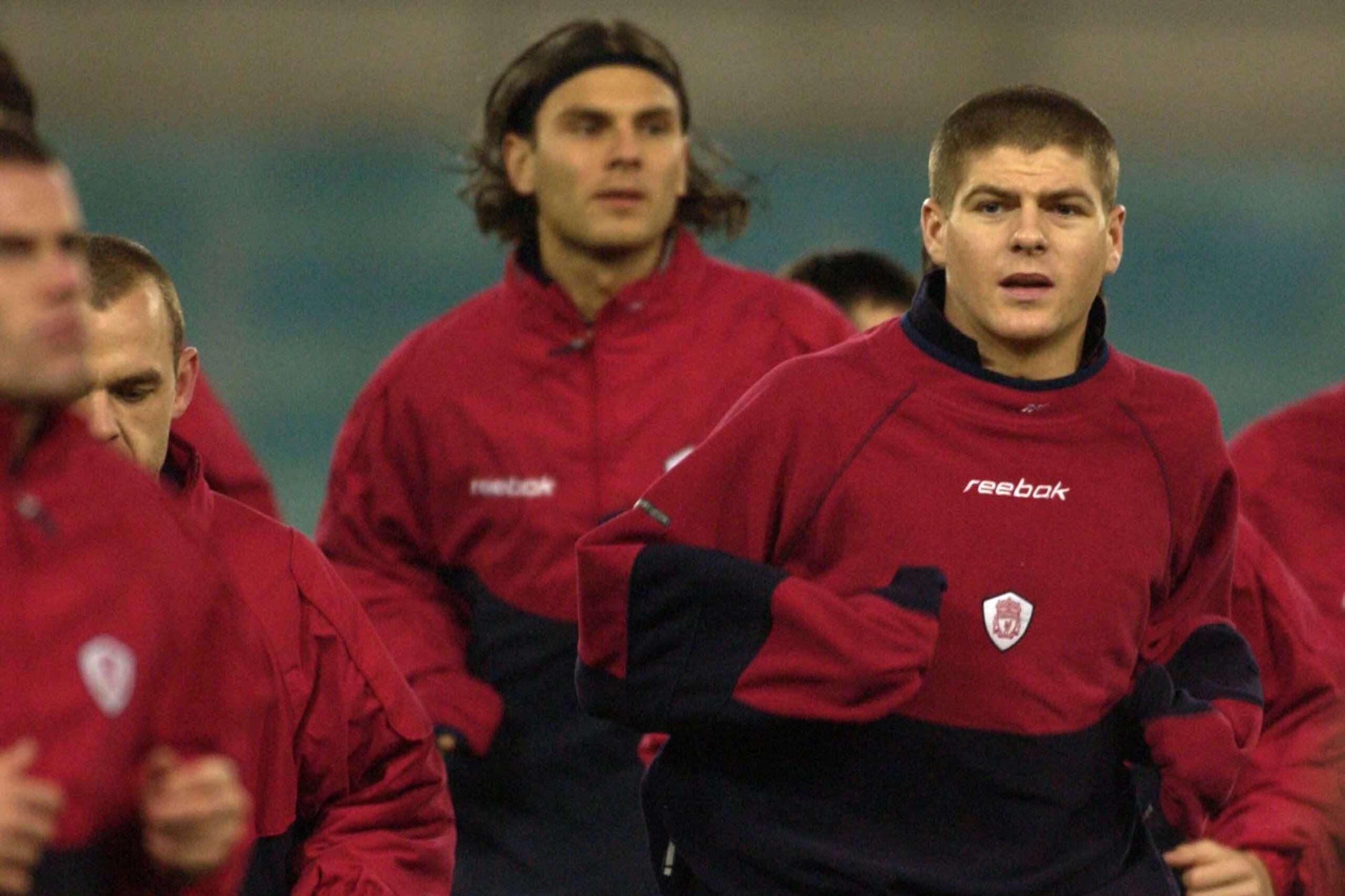 4 Dec 2001: Steven Gerrard of Liverpool during training ahead of the Champions League match against Roma at the Olympic Stadium, Rome, Italy. DIGITAL IMAGE. Mandatory Credit: Stu Forster/ALLSPORT 4 Dec 2001: Steven Gerrard of Liverpool during training ahead of the Champions League match against Roma at the Olympic Stadium, Rome, Italy. DIGITAL IMAGE. Mandatory Credit: Stu Forster/ALLSPORT