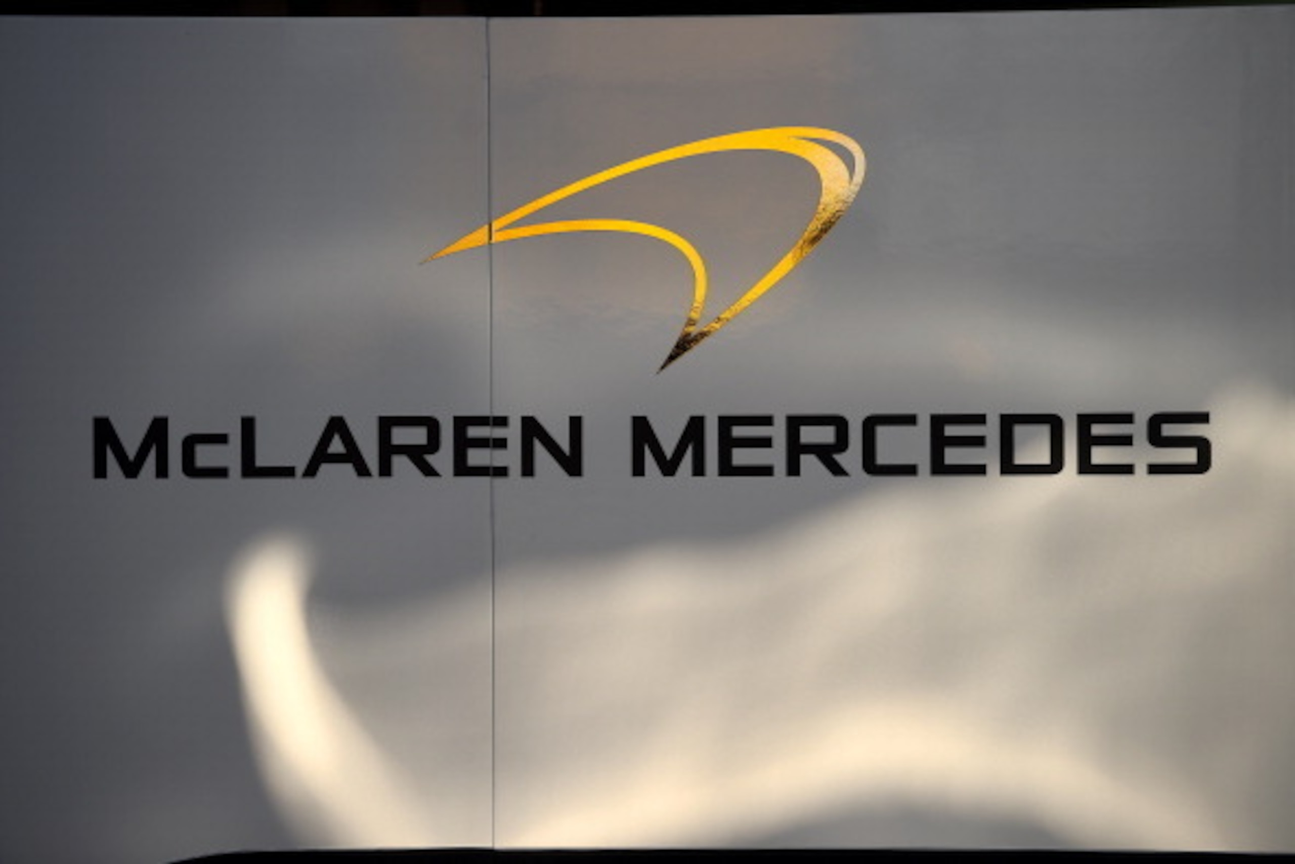 HOCKENHEIM, GERMANY - JULY 18:  A general view of the McLaren Mercedes motorhome during practice ahead of the German Grand Prix at Hockenheimring on July 18, 2014 in Hockenheim, Germany.  (Photo by Christopher Lee/Getty Images)