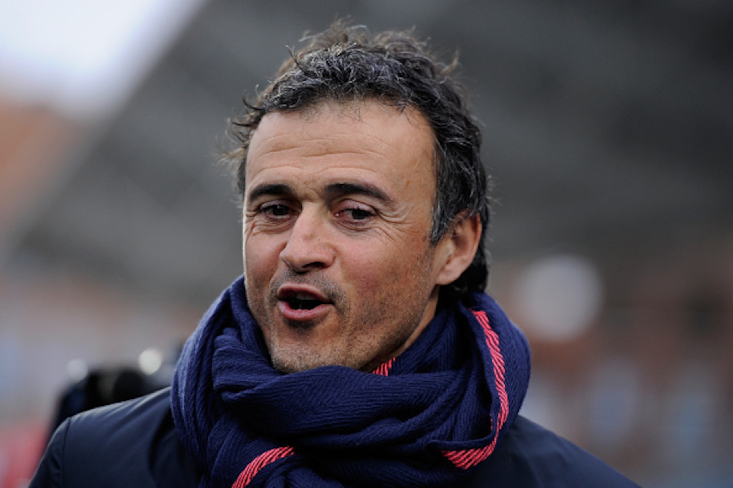 GETAFE, SPAIN - DECEMBER 13: Head coach Luis Enrique of FC Barcelona looks on during the La Liga match between Getafe CF and FC Barcelona at the Alfonso Perez stadium on December 13, 2014 in Getafe, Spain. (Photo by Denis Doyle/Getty Images) GETAFE, SPAIN - DECEMBER 13: Head coach Luis Enrique of FC Barcelona looks on during the La Liga match between Getafe CF and FC Barcelona at the Alfonso Perez stadium on December 13, 2014 in Getafe, Spain. (Photo by Denis Doyle/Getty Images)
