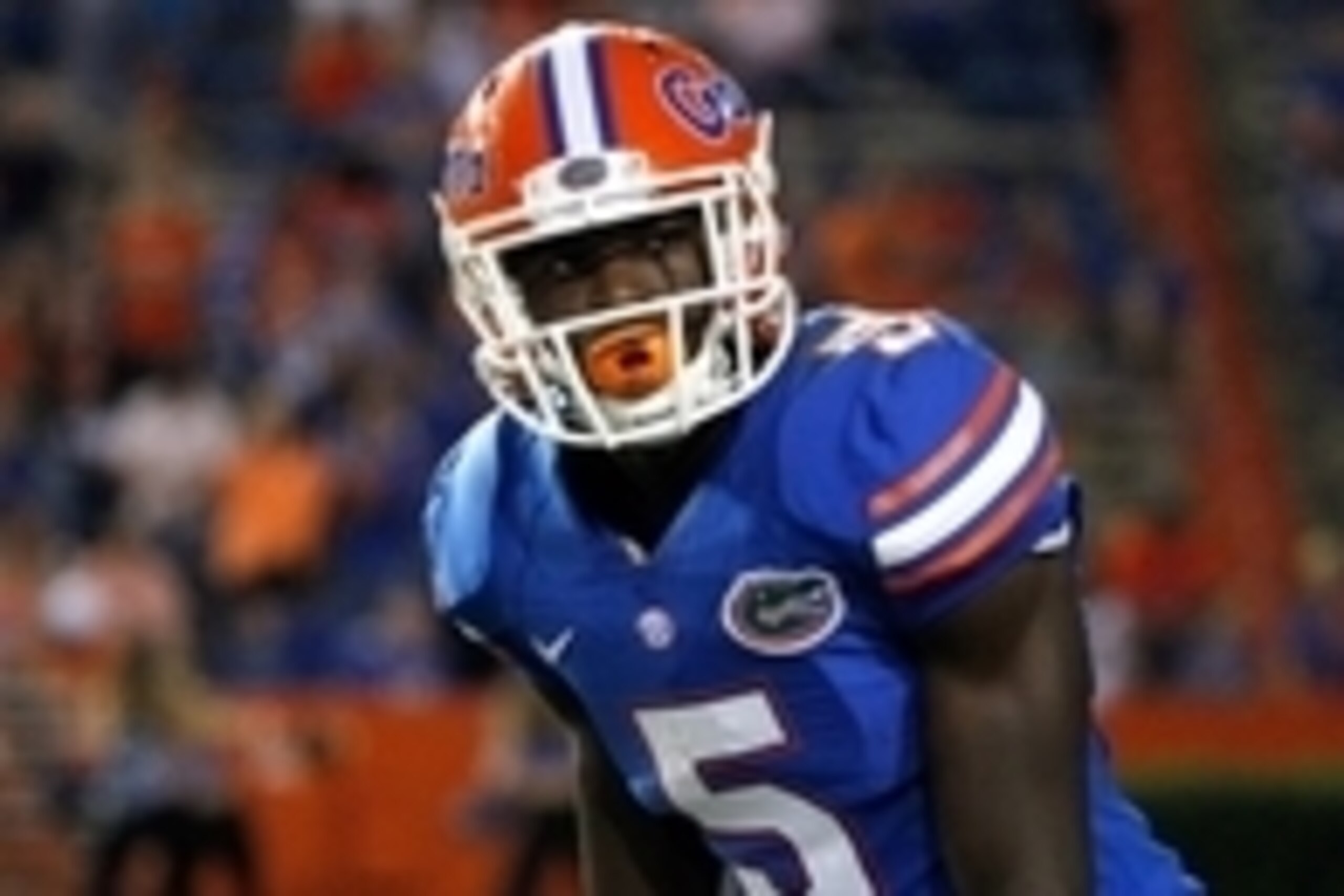 Oct 18, 2014; Gainesville, FL, USA; Florida Gators wide receiver Ahmad Fulwood (5) against the Missouri Tigers during the second half at Ben Hill Griffin Stadium. Missouri Tigers defeated the Florida Gators 42-13. Mandatory Credit: Kim Klement-USA TODAY S