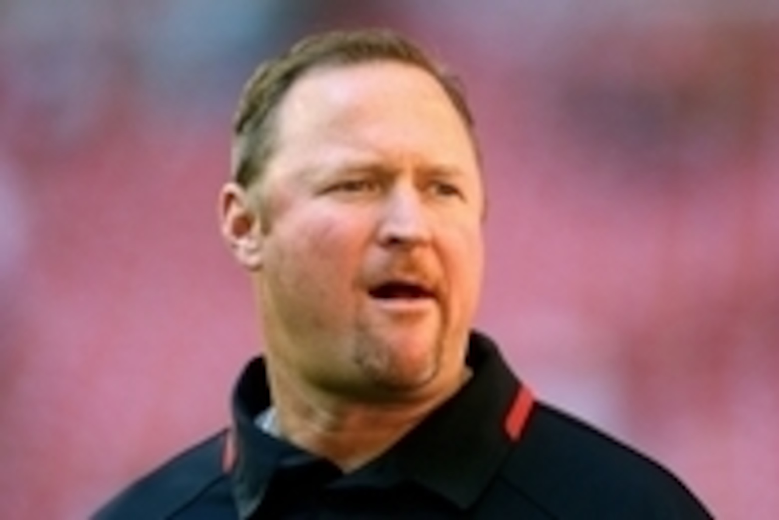 Dec 29, 2013; Phoenix, AZ, USA; San Francisco 49ers offensive line coach Tim Drevno against the Arizona Cardinals at University of Phoenix Stadium. Mandatory Credit: Mark J. Rebilas-USA TODAY Sports