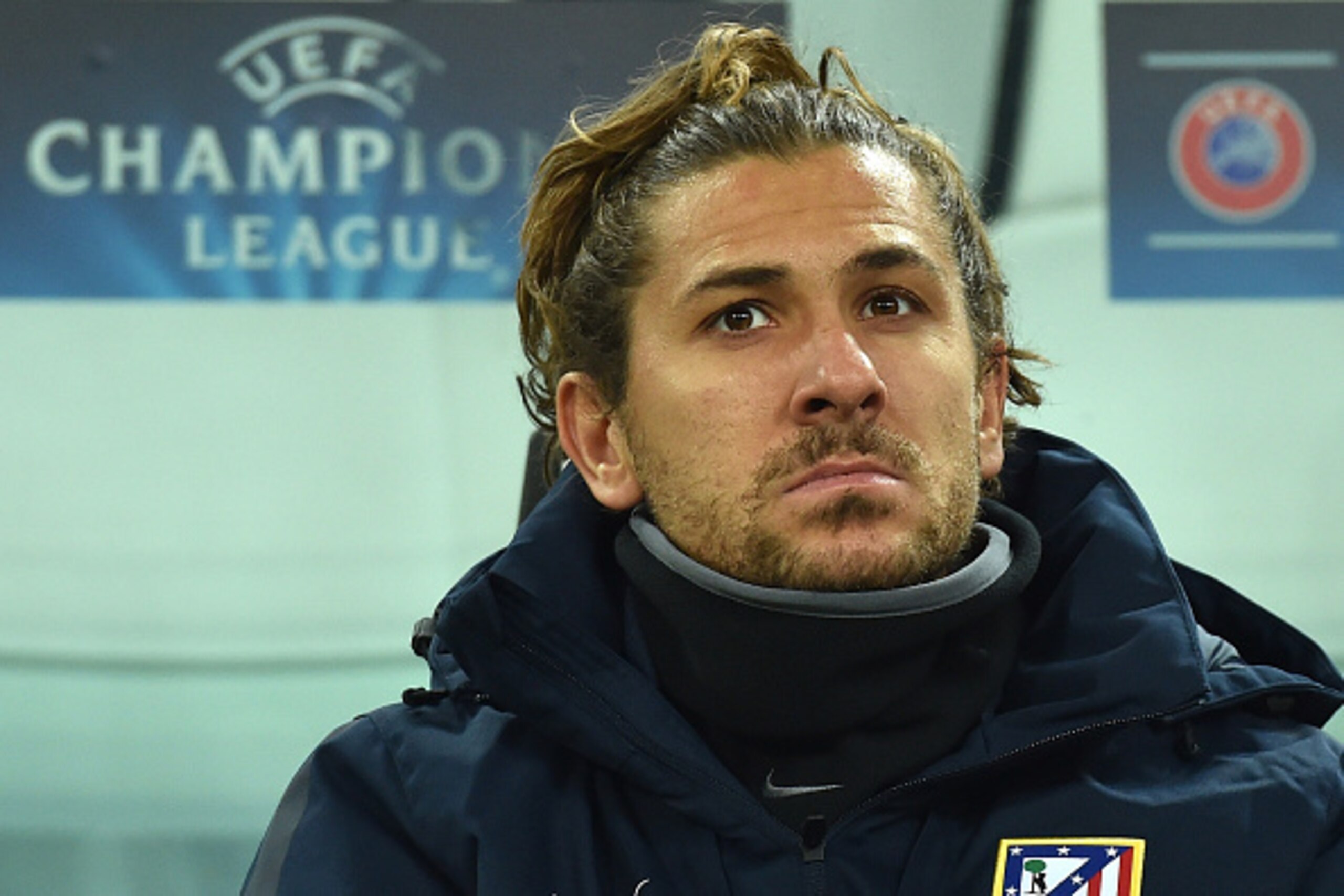 TURIN, ITALY - DECEMBER 09:  Alessio Cerci of Club Atletico de Madrid sits on the bench prior to the UEFA Champions League group A match between Juventus and Club Atletico de Madrid at Juventus Arena on December 9, 2014 in Turin, Italy.  (Photo by Valerio