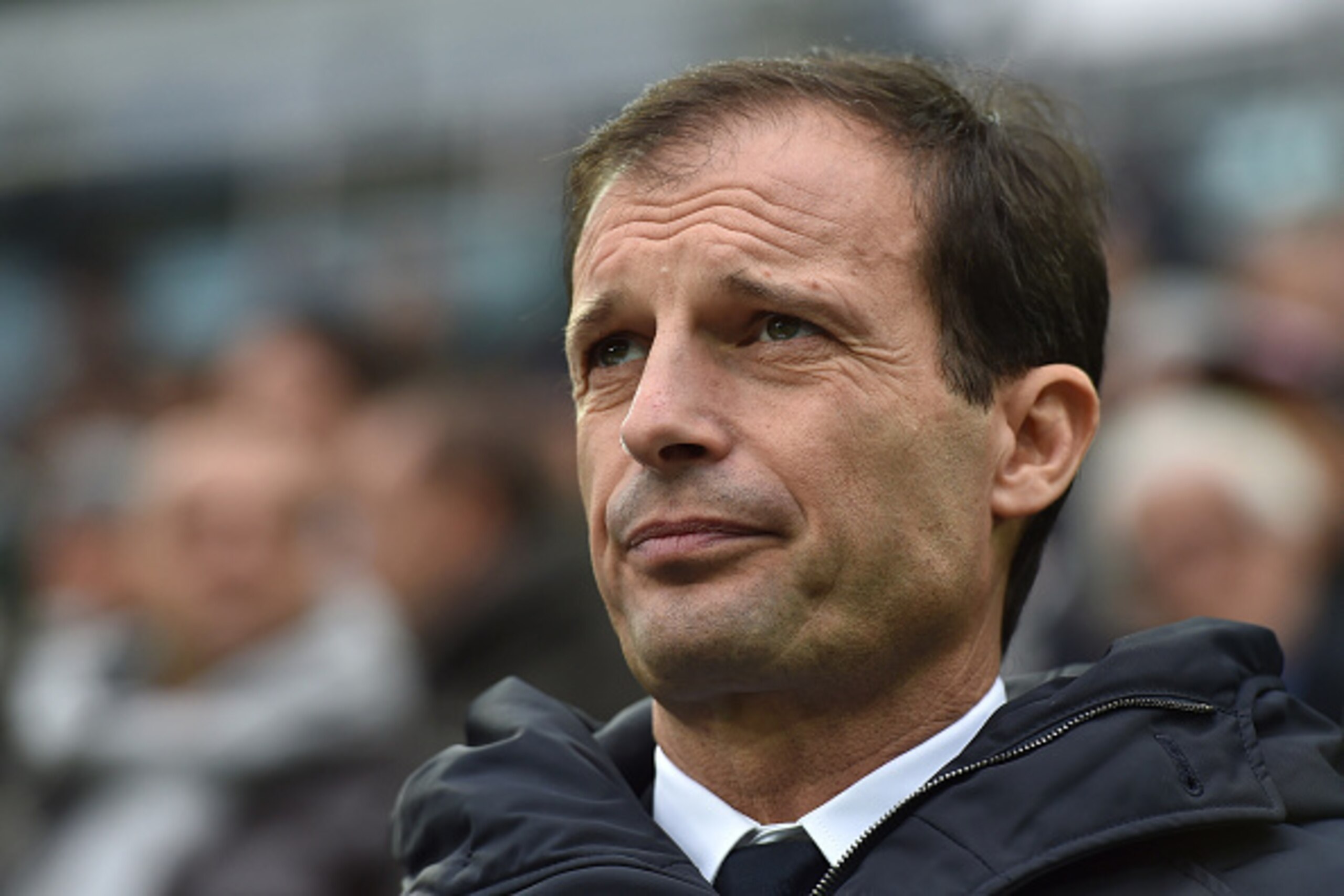 TURIN, ITALY - DECEMBER 14:  Juventus FC head coach Massimiliano Allegri looks on during the Serie A match between Juventus FC and UC Sampdoria at Juventus Arena on December 14, 2014 in Turin, Italy.  (Photo by Valerio Pennicino/Getty Images)