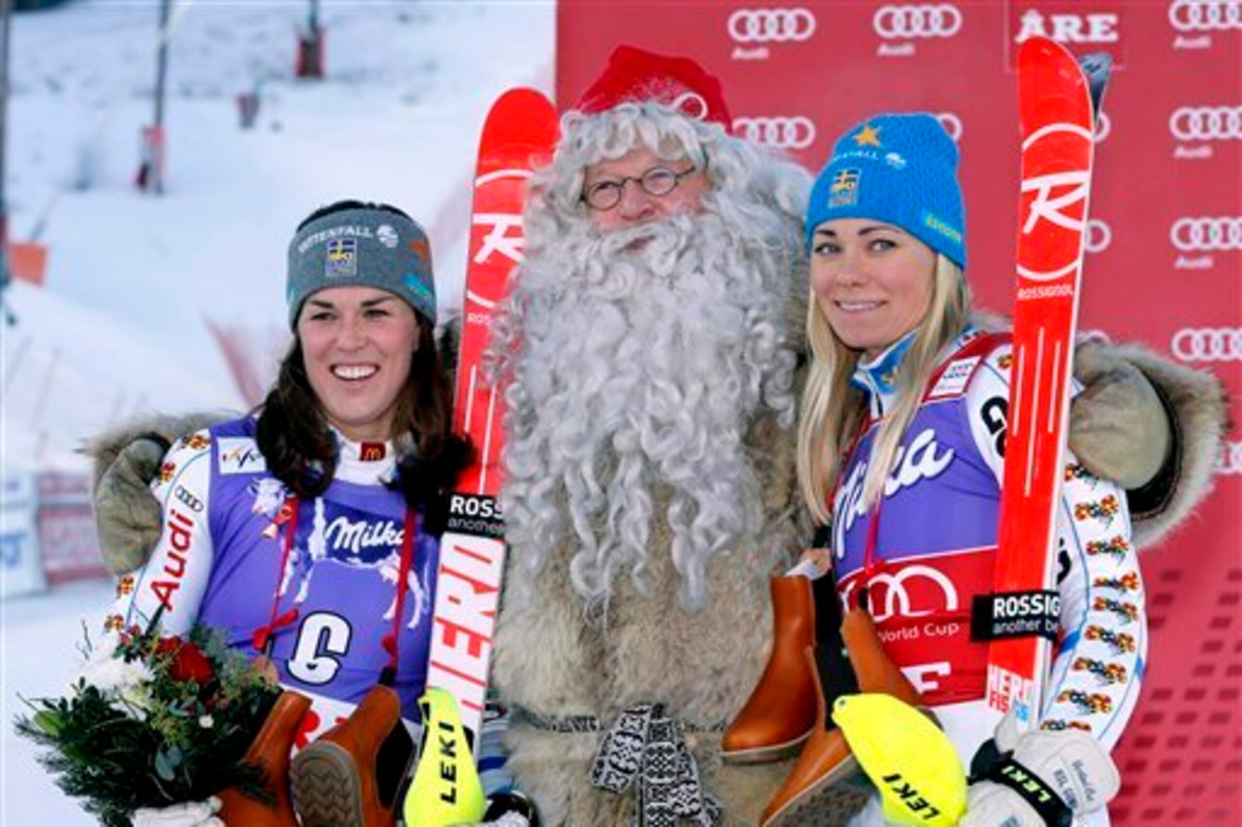 Sweden's Maria Pietilae-Holmner and Frida Hansdotter will hope to have their say in the slalom before the season is over.