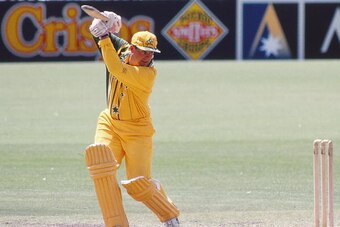 AUSTRALIA - DECEMBER 11: Mark Taylor of Australia bats during a One Day International match on December 11, 1994 in Australia. (Photo by Getty Images)