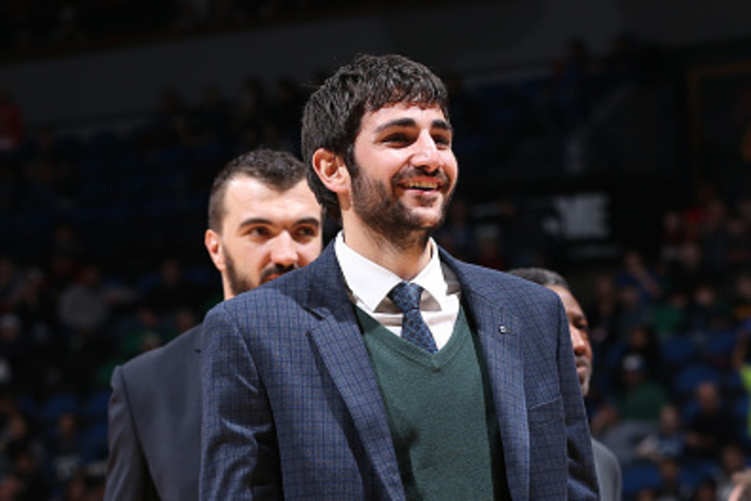 MINNEAPOLIS, MN - DECEMBER 21:  Ricky Rubio #9 of the Minnesota Timberwolves looks on during the game against the Indiana Pacers on December 21, 2014 at Target Center in Minneapolis, Minnesota. NOTE TO USER: User expressly acknowledges and agrees that, by