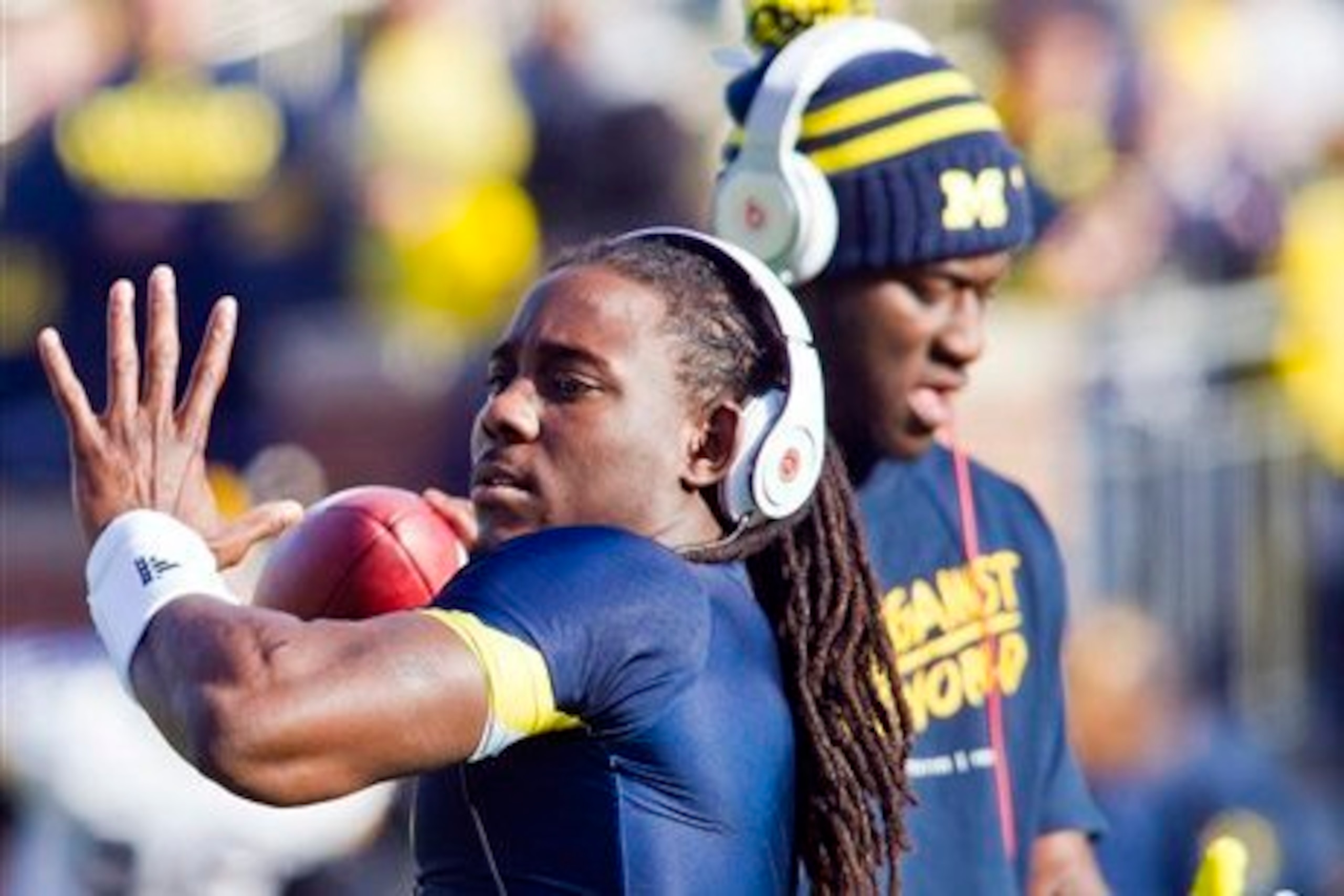 Denard Robinson and Devin Gardner