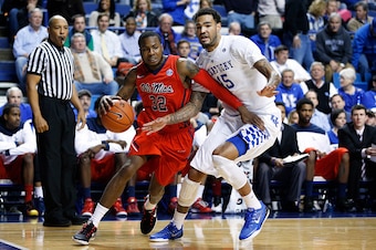 LEXINGTON, KY - JANUARY 6: Willie Cauley-Stein #15 of the Kentucky Wildcats defends against Jarvis Summers #32 of the Mississippi Rebels in the first half of the game at Rupp Arena on January 6, 2015 in Lexington, Kentucky. (Photo by Joe Robbins/Getty Ima