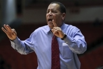 Dec 17, 2014; Houston, TX, USA; Houston Cougars head coach Kelvin Sampson during the first half against the Arkansas-Pine Bluff Golden Lions at Hofheinz Pavilion. Mandatory Credit: Troy Taormina-USA TODAY Sports