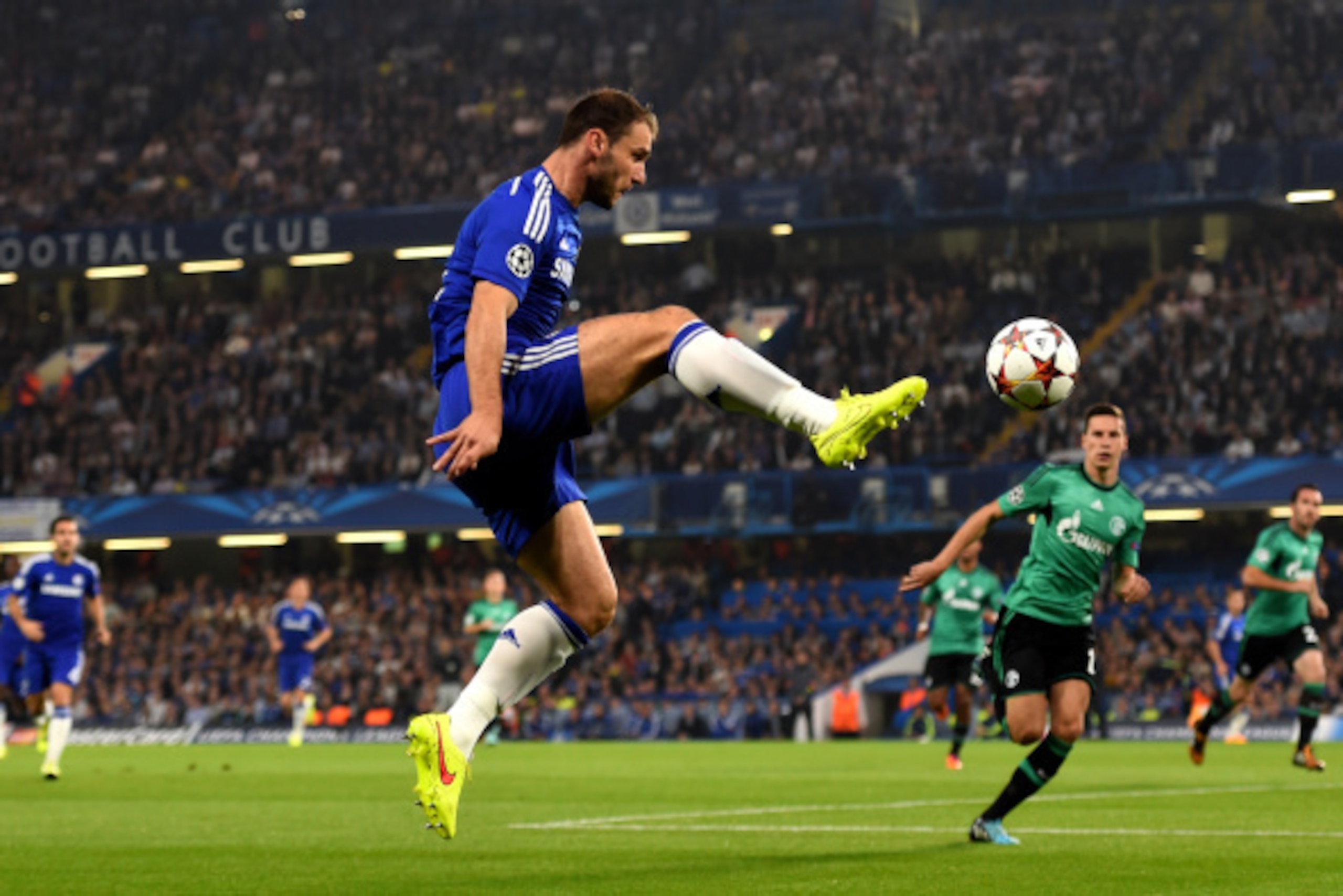 LONDON, ENGLAND - SEPTEMBER 17: Branislav Ivanovic of Chelsea controls the ball during the UEFA Champions League Group G match between Chelsea and FC Schalke 04 on September 17, 2014 in London, United Kingdom. (Photo by Mike Hewitt/Getty Images) LONDON, ENGLAND - SEPTEMBER 17: Branislav Ivanovic of Chelsea controls the ball during the UEFA Champions League Group G match between Chelsea and FC Schalke 04 on September 17, 2014 in London, United Kingdom. (Photo by Mike Hewitt/Getty Images)