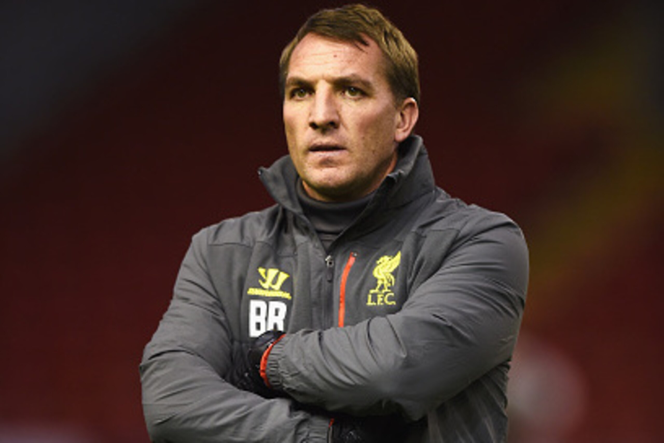 LIVERPOOL, ENGLAND - DECEMBER 08:  Brendan Rodgers, manager of Liverpool looks on during a training session ahead of the UEFA Champions League match against FC Basel 1893 at Anfield on December 8, 2014 in Liverpool, England.  (Photo by Laurence Griffiths/