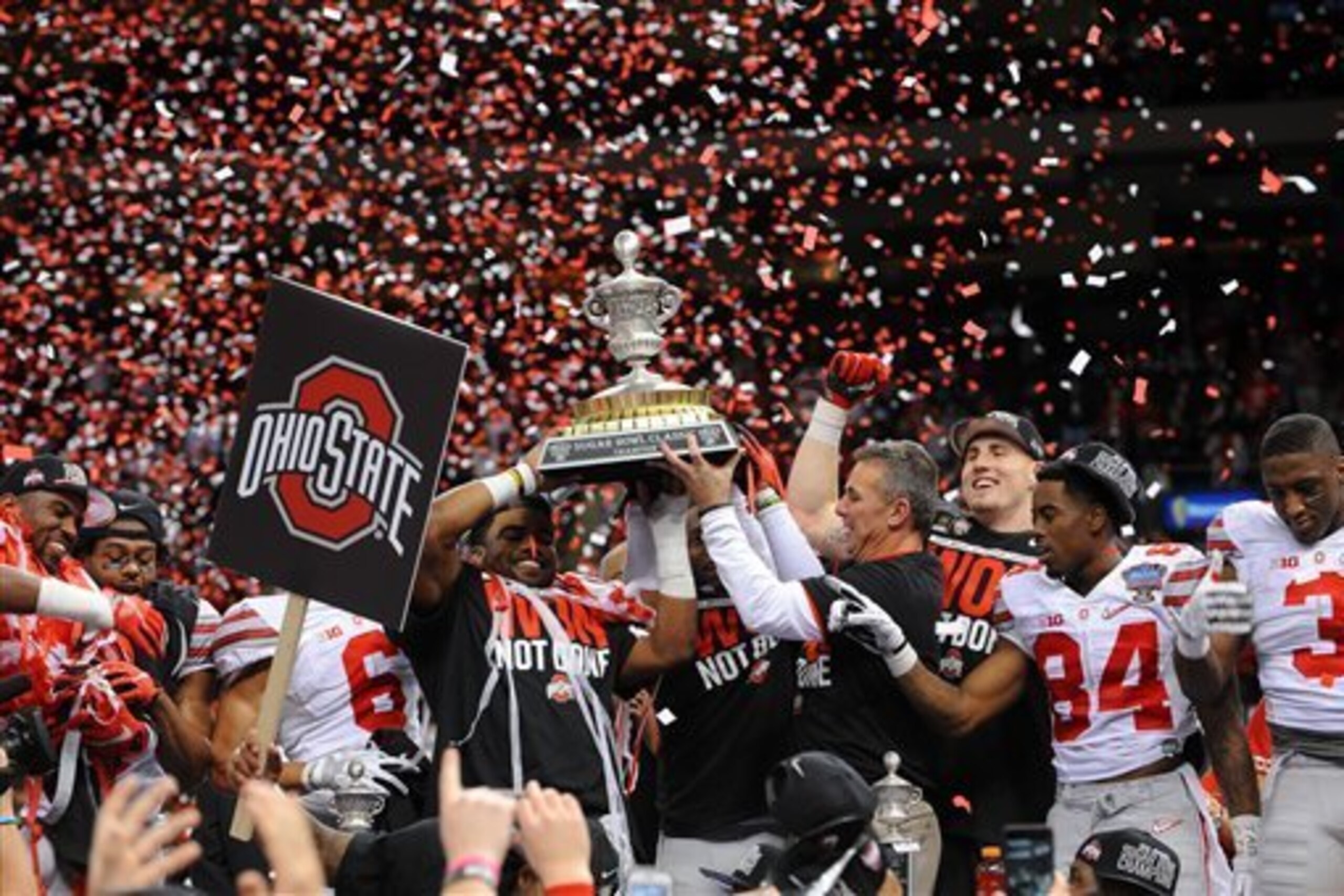 As 9.5-point underdogs, Ohio State beat long odds and a strong Alabama team to advance to the national title game.